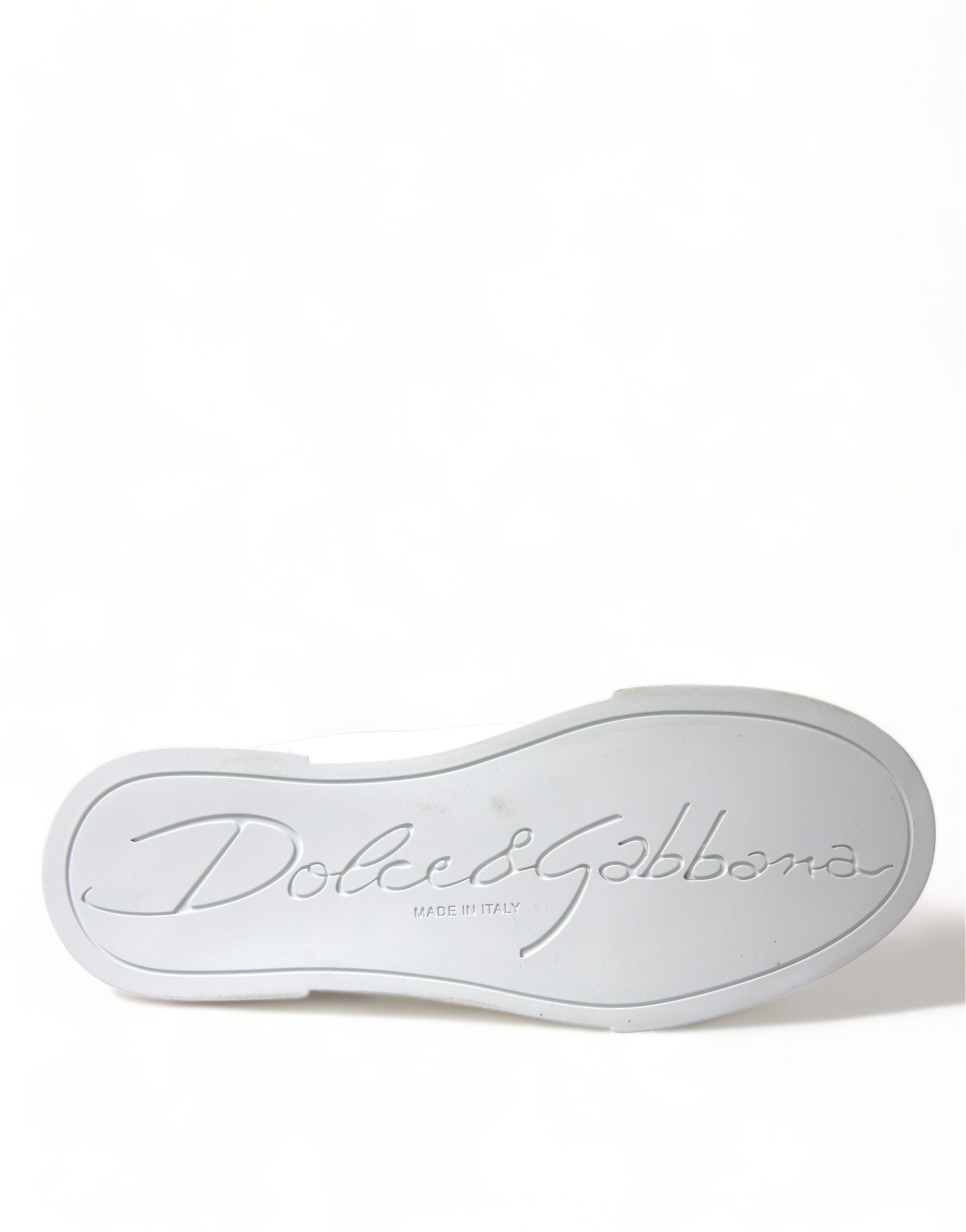Dolce &amp; Gabbana Schicke weiße Portofino-Ledersneaker