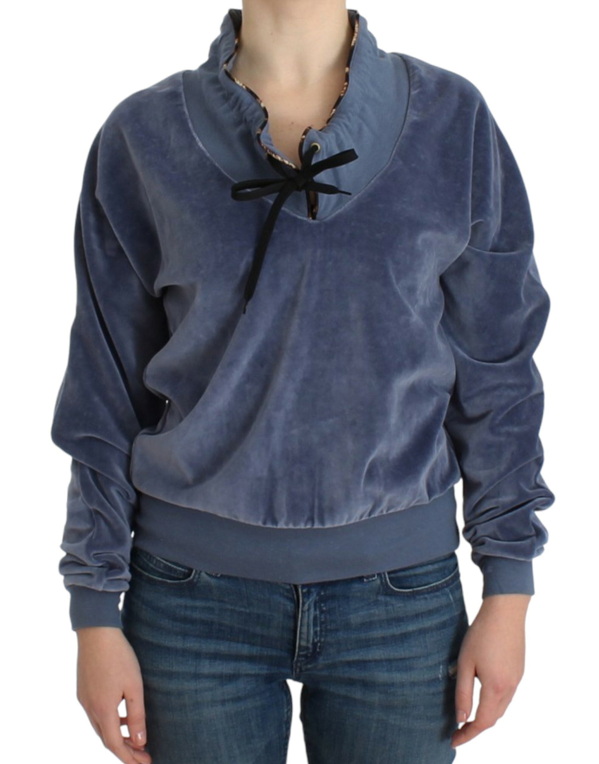 Cavalli – Eleganter Pullover-Mock mit Strass-Detail