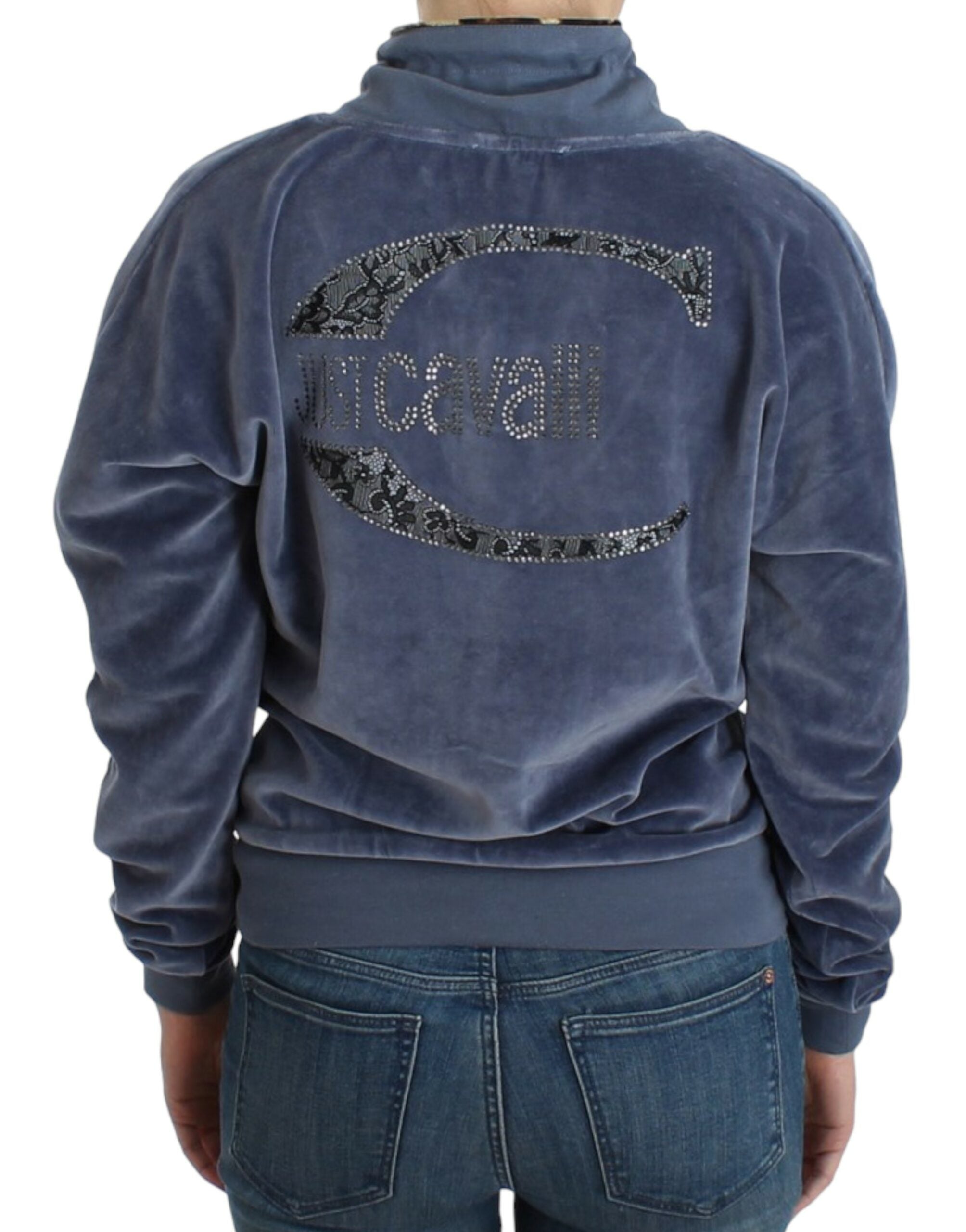Cavalli – Eleganter Pullover-Mock mit Strass-Detail