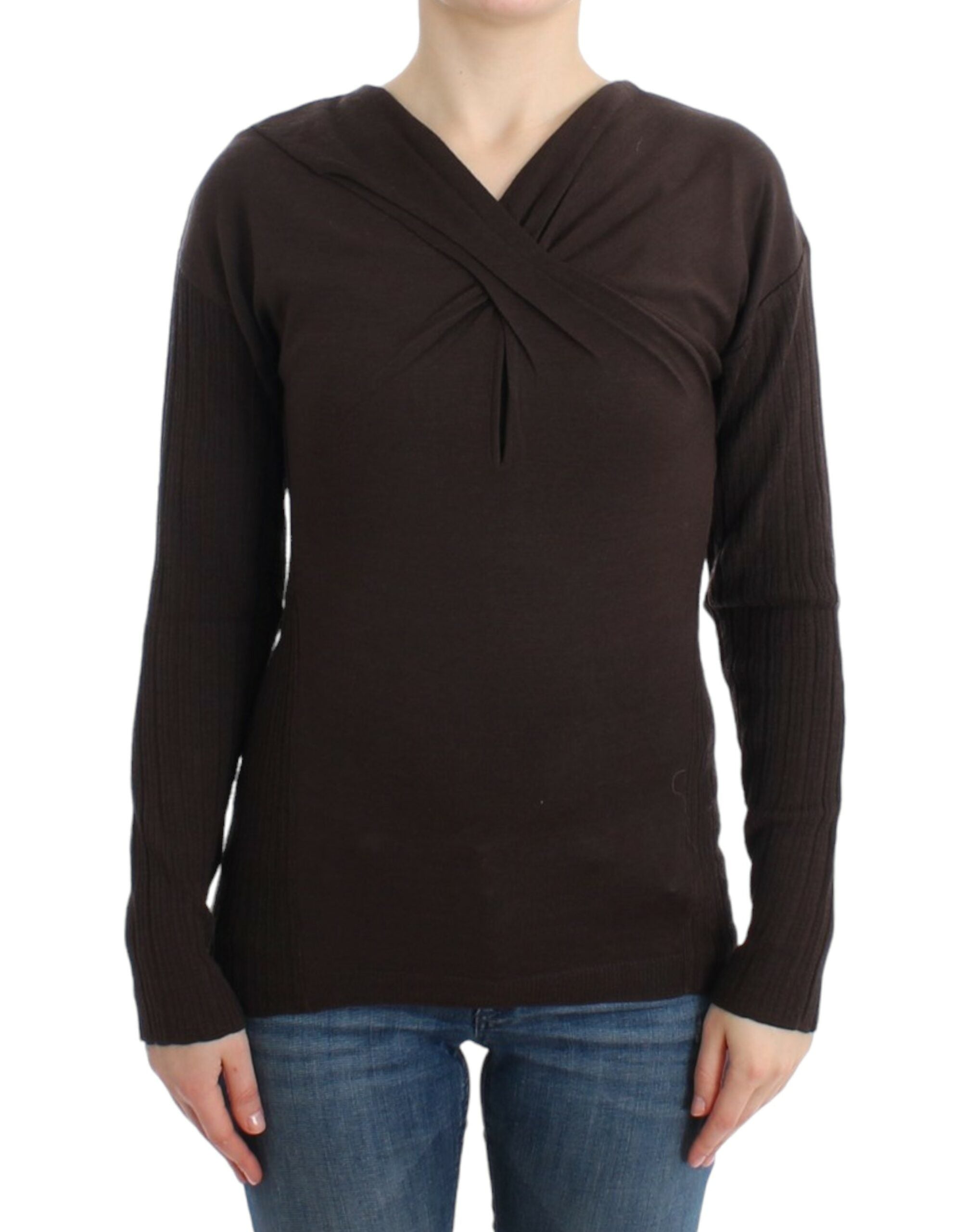 Cavalli Chic Pullover aus Schurwolle mit Schlüsselloch