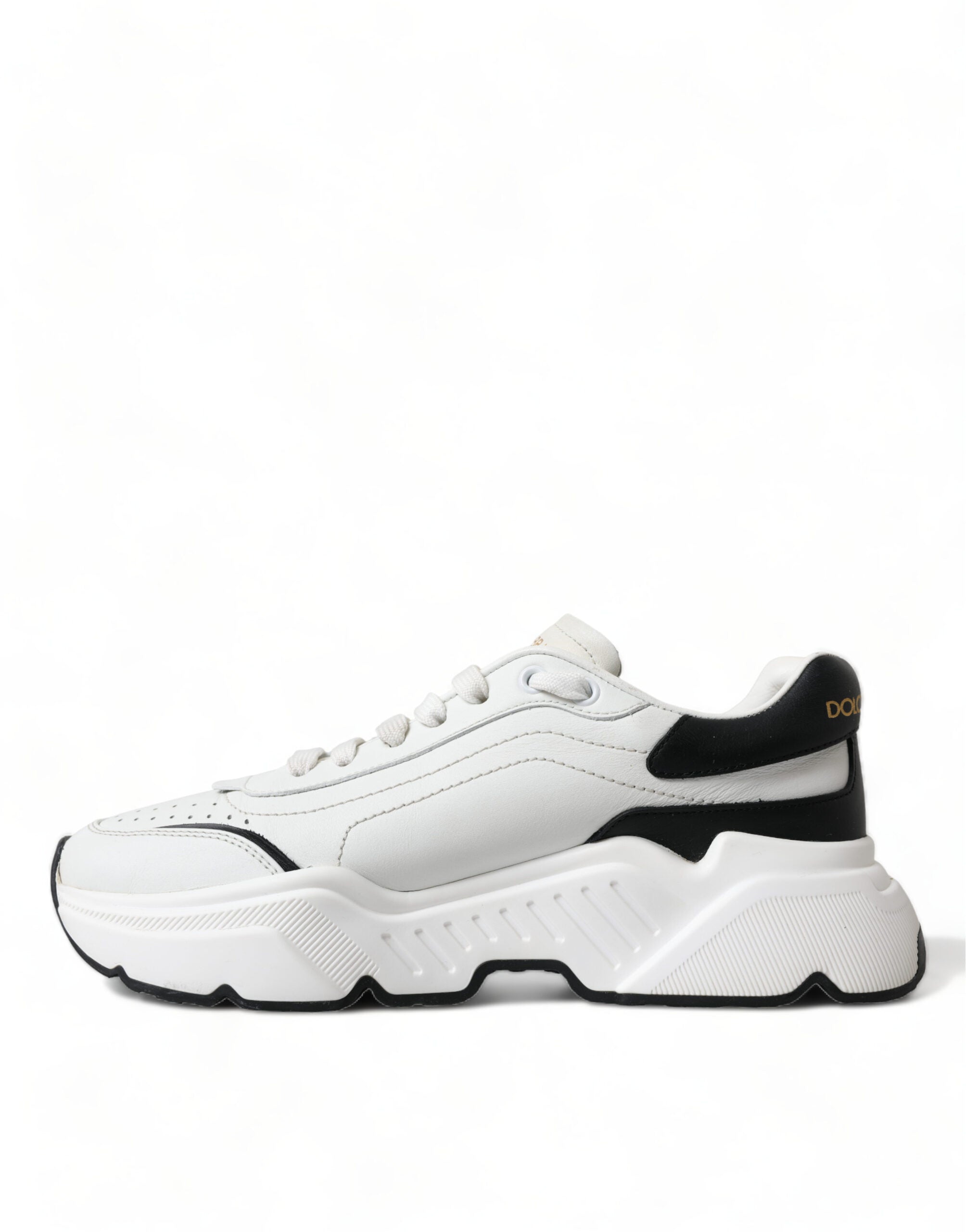 Dolce &amp; Gabbana Schicke Daymaster-Sneakers aus schwarz-weißem Leder