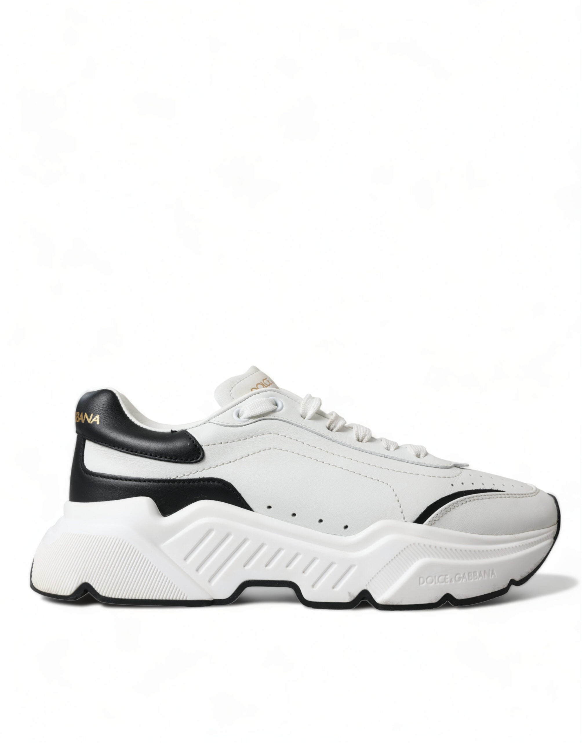 Dolce &amp; Gabbana Schicke Daymaster-Sneakers aus schwarz-weißem Leder