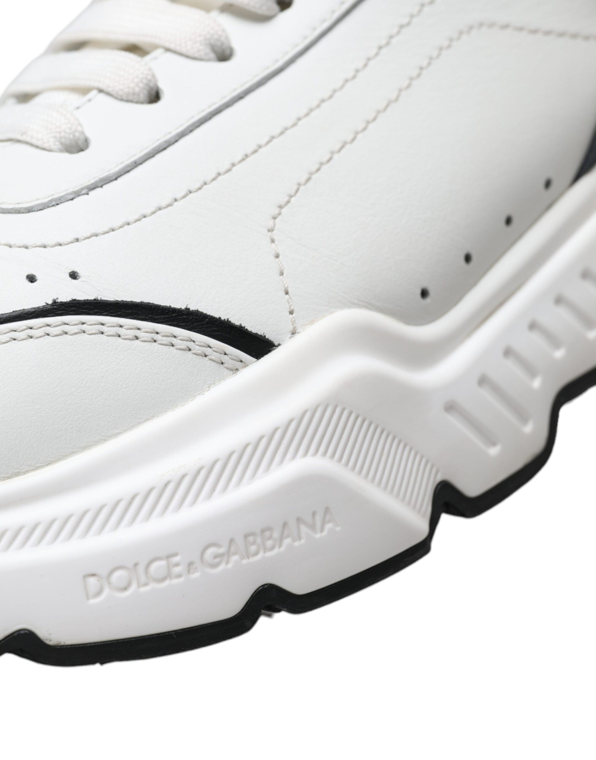Dolce &amp; Gabbana Schicke Daymaster-Sneakers aus schwarz-weißem Leder