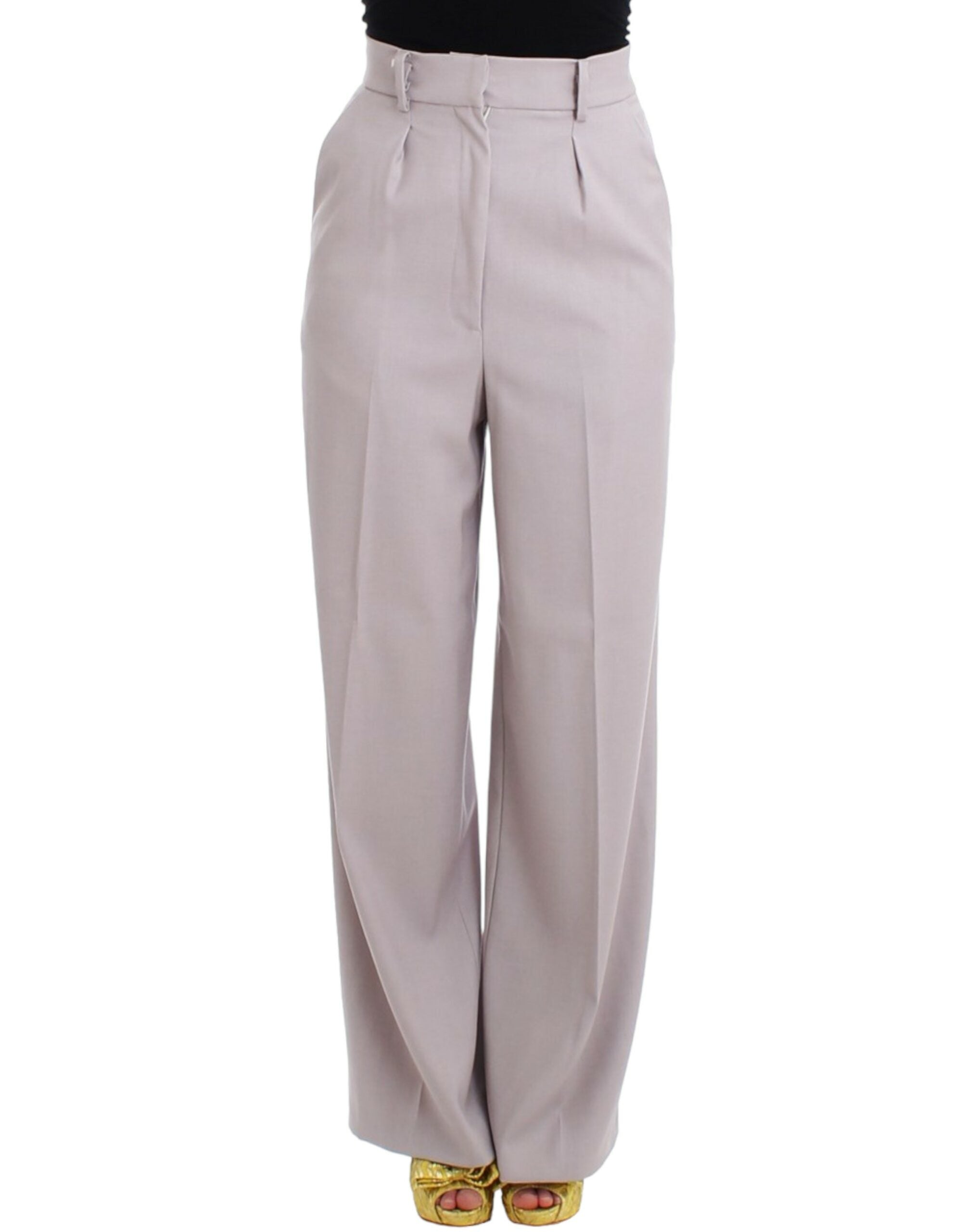 Cavalli – Anspruchsvolle, hoch taillierte graue Hose