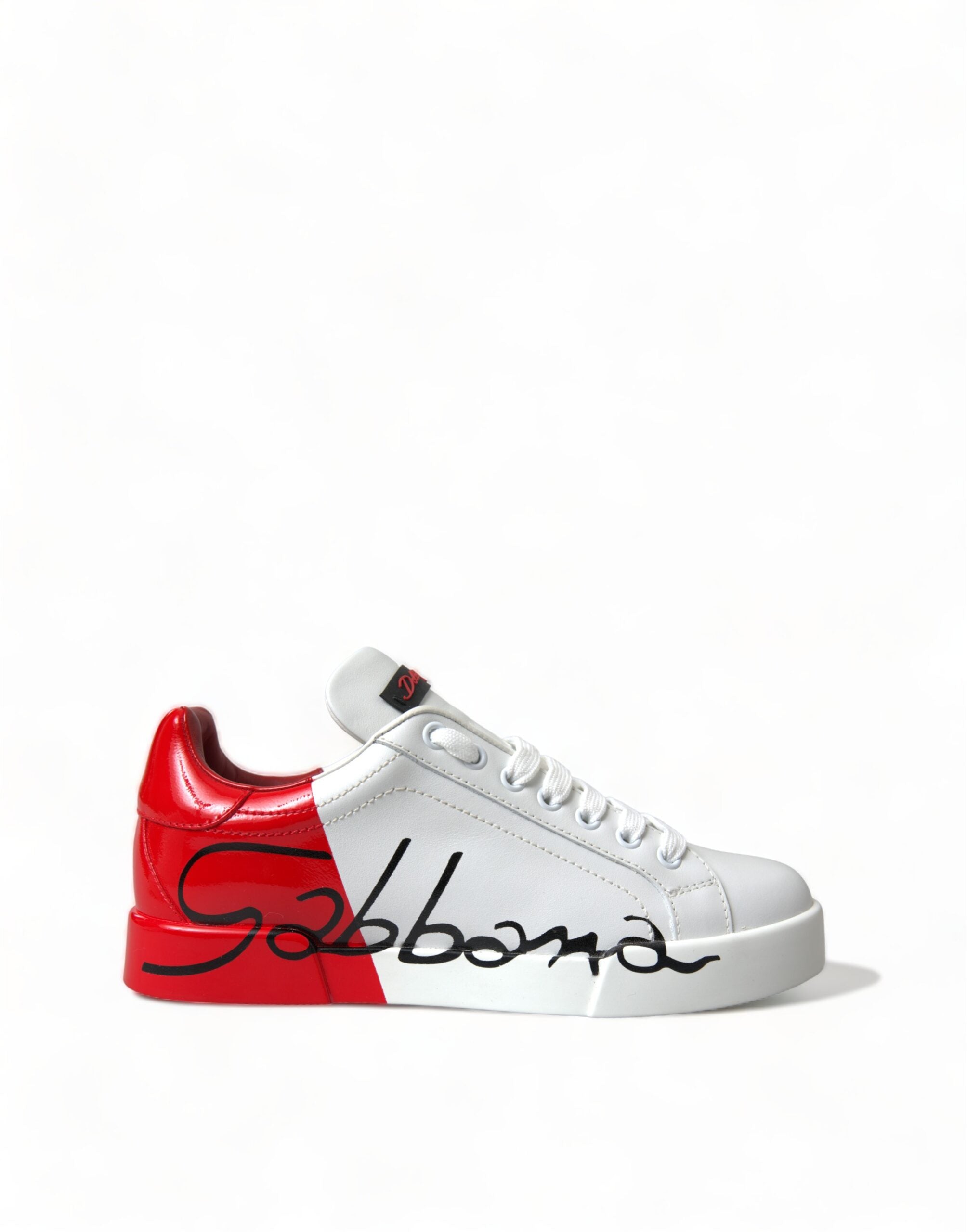Dolce &amp; Gabbana Elegante Portofino-Sneakers aus weißem Leder