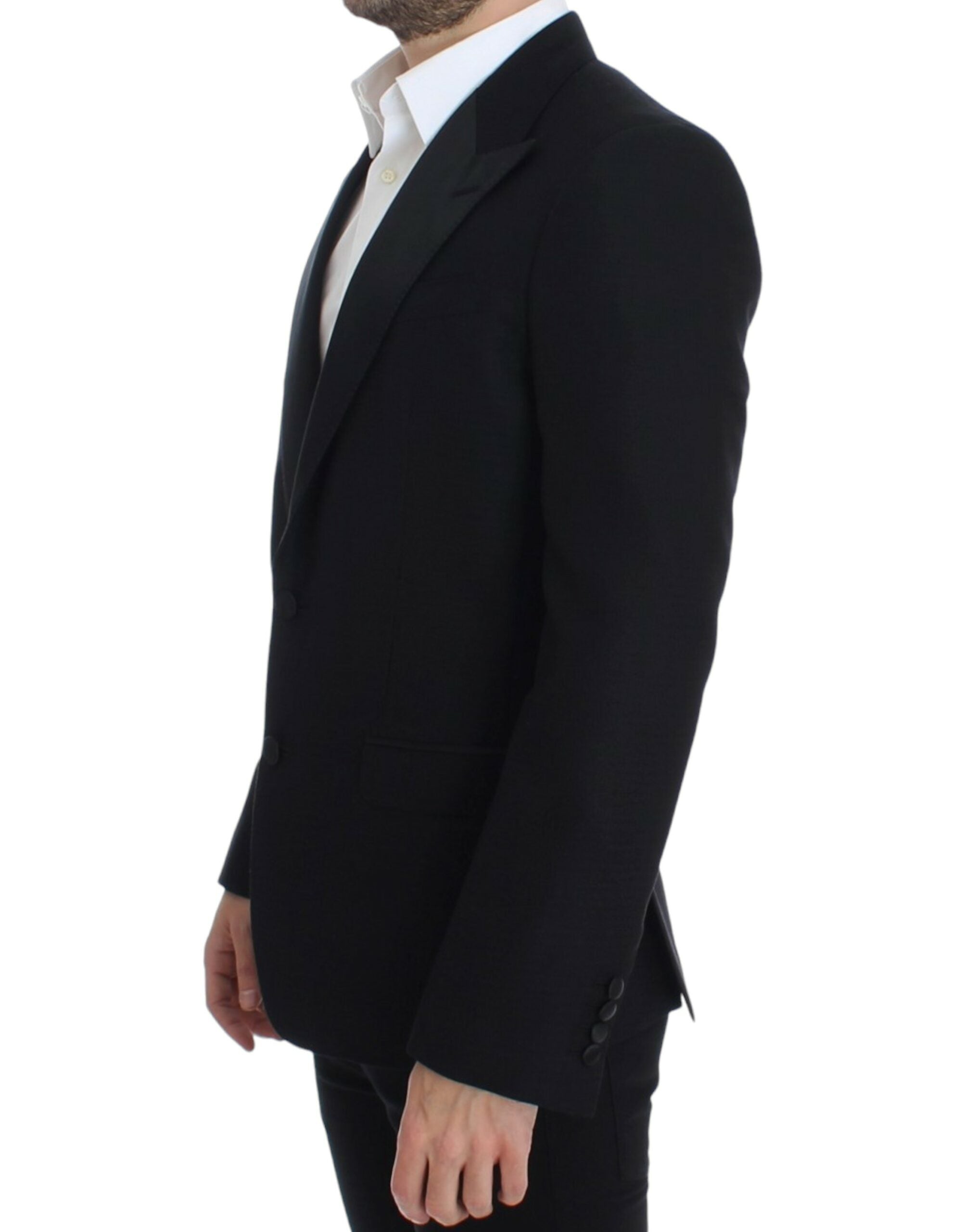 Dolce &amp; Gabbana Eleganter schwarzer Sicilia-Blazer aus Seidenmischung