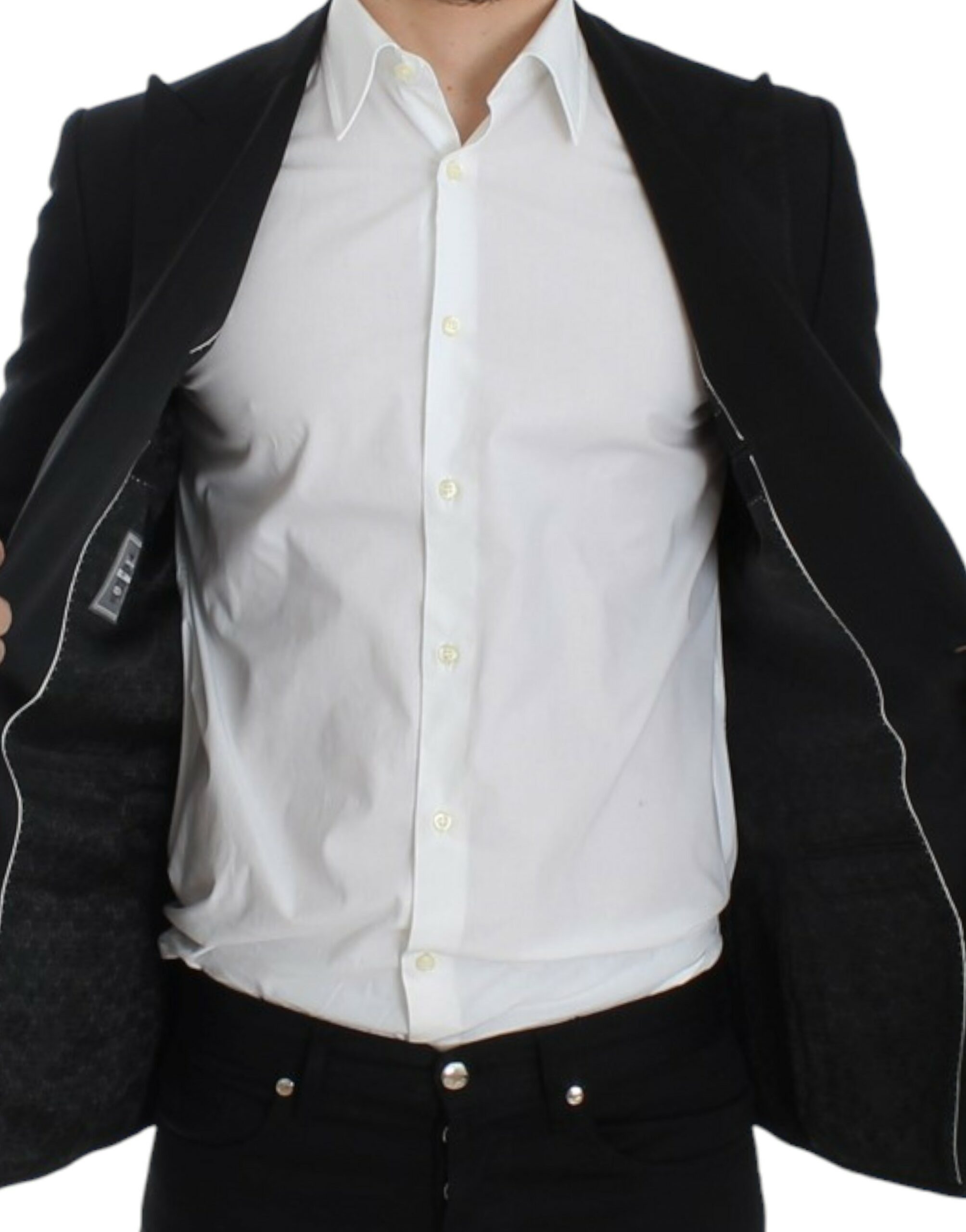 Dolce &amp; Gabbana Eleganter schwarzer Sicilia-Blazer aus Seidenmischung