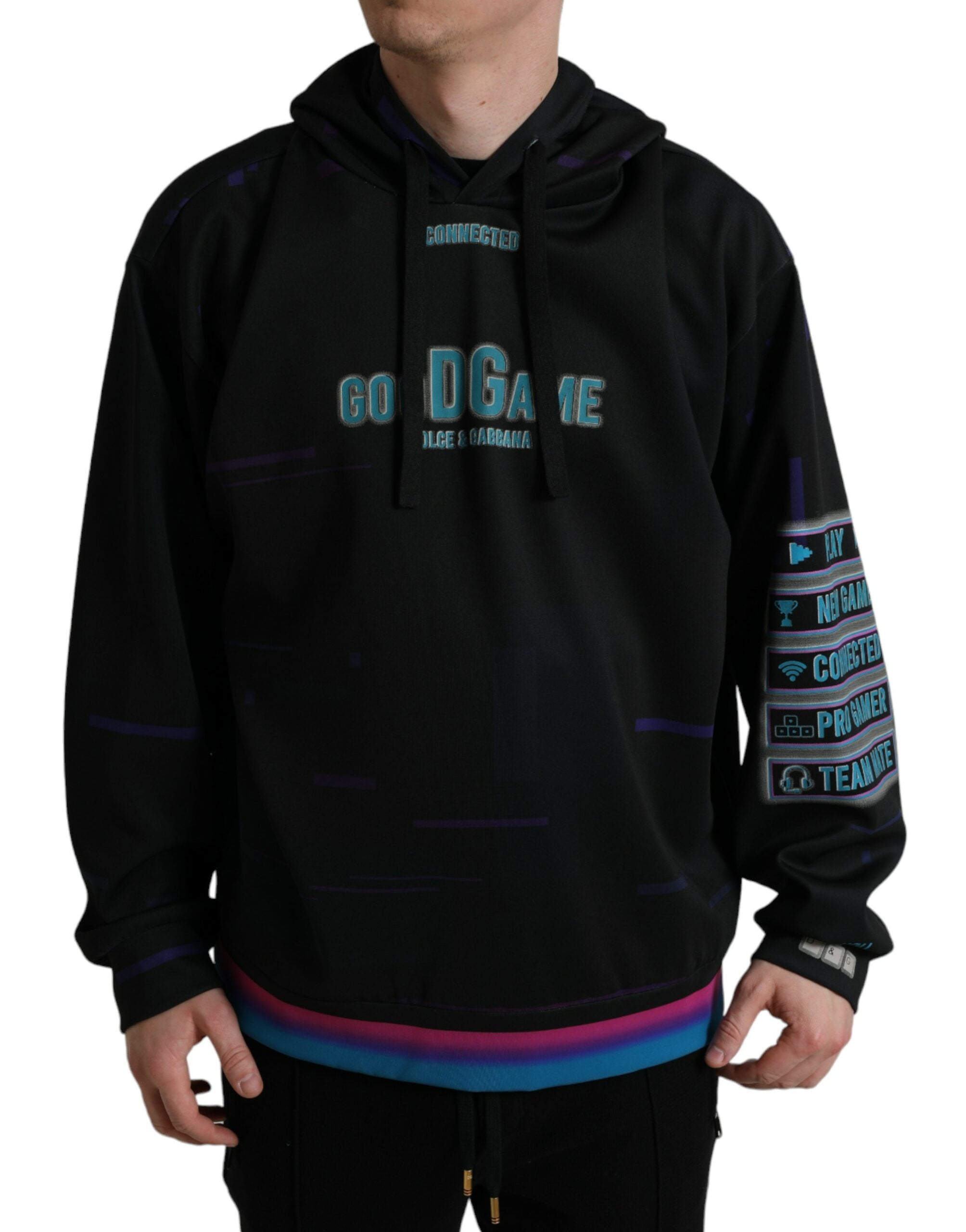 Dolce &amp; Gabbana – Eleganter Kapuzenpullover mit grafischem Print