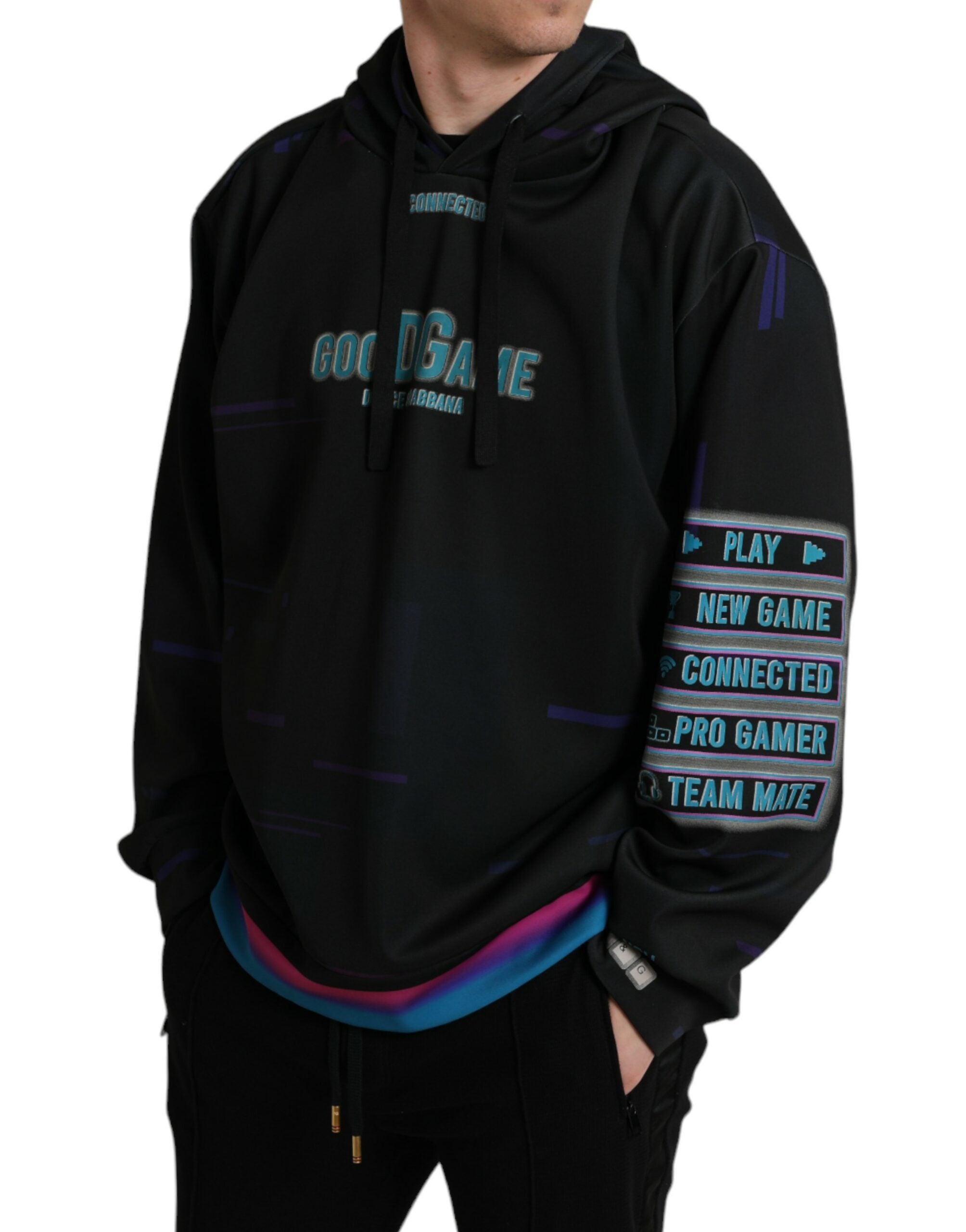 Dolce &amp; Gabbana – Eleganter Kapuzenpullover mit grafischem Print