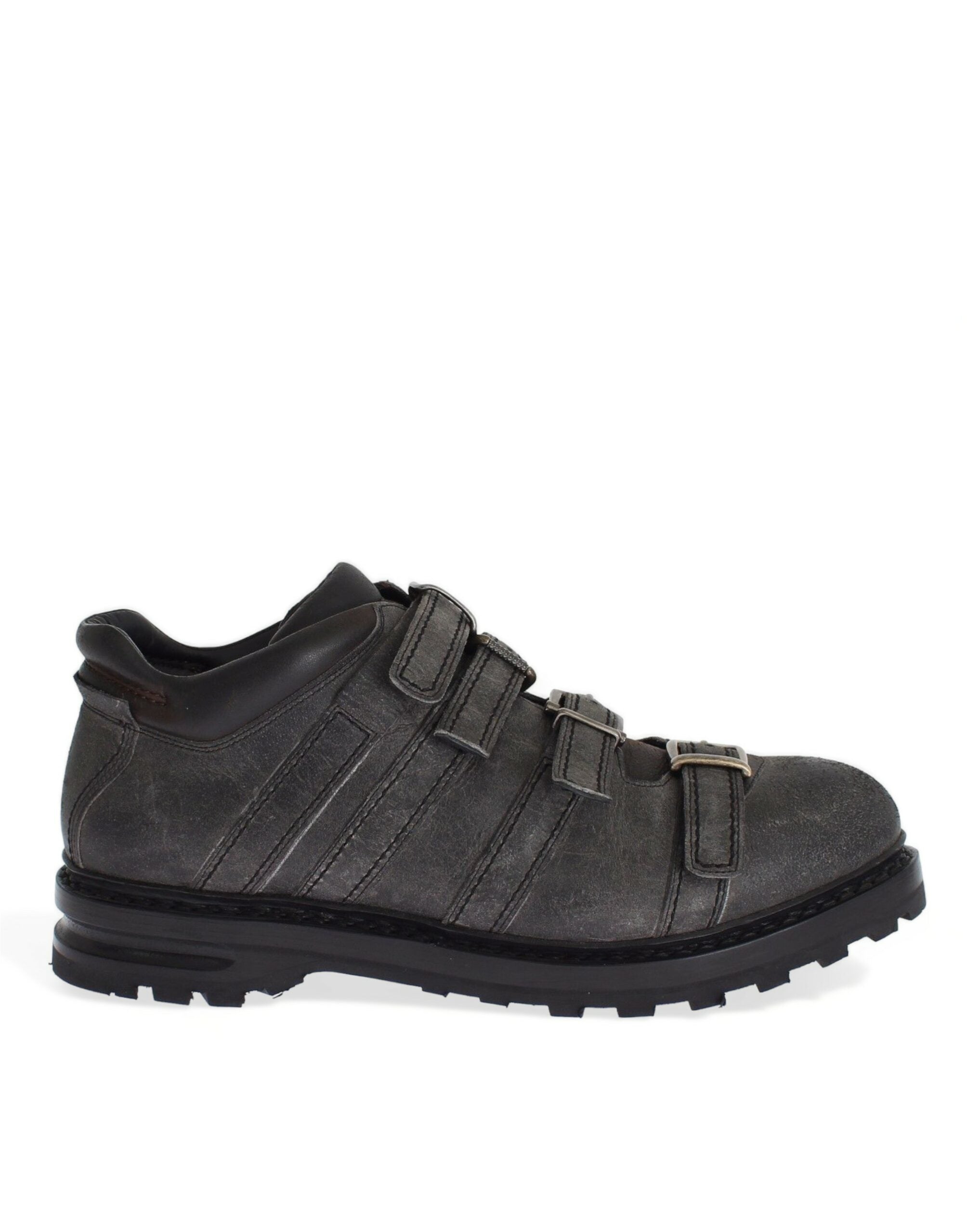 Dolce &amp; Gabbana Elegante Stiefeletten aus grauem Leder