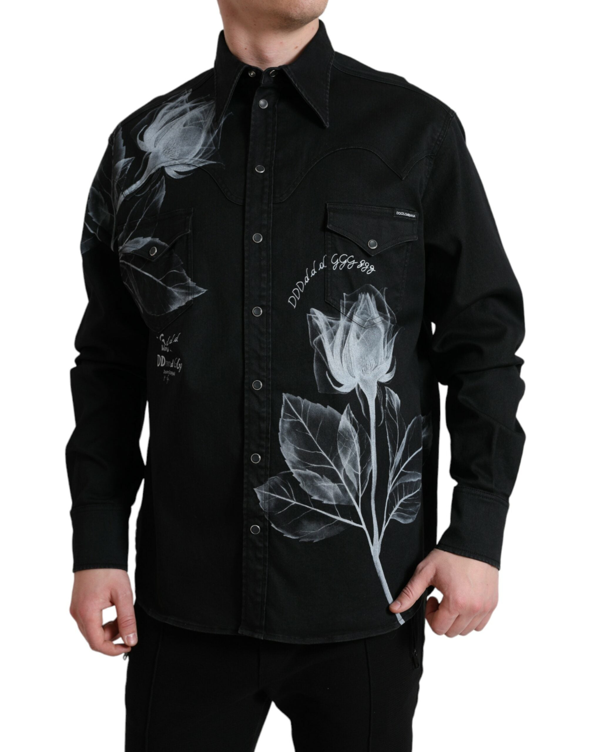Elegantes Hemd mit Blumendruck von Dolce &amp; Gabbana