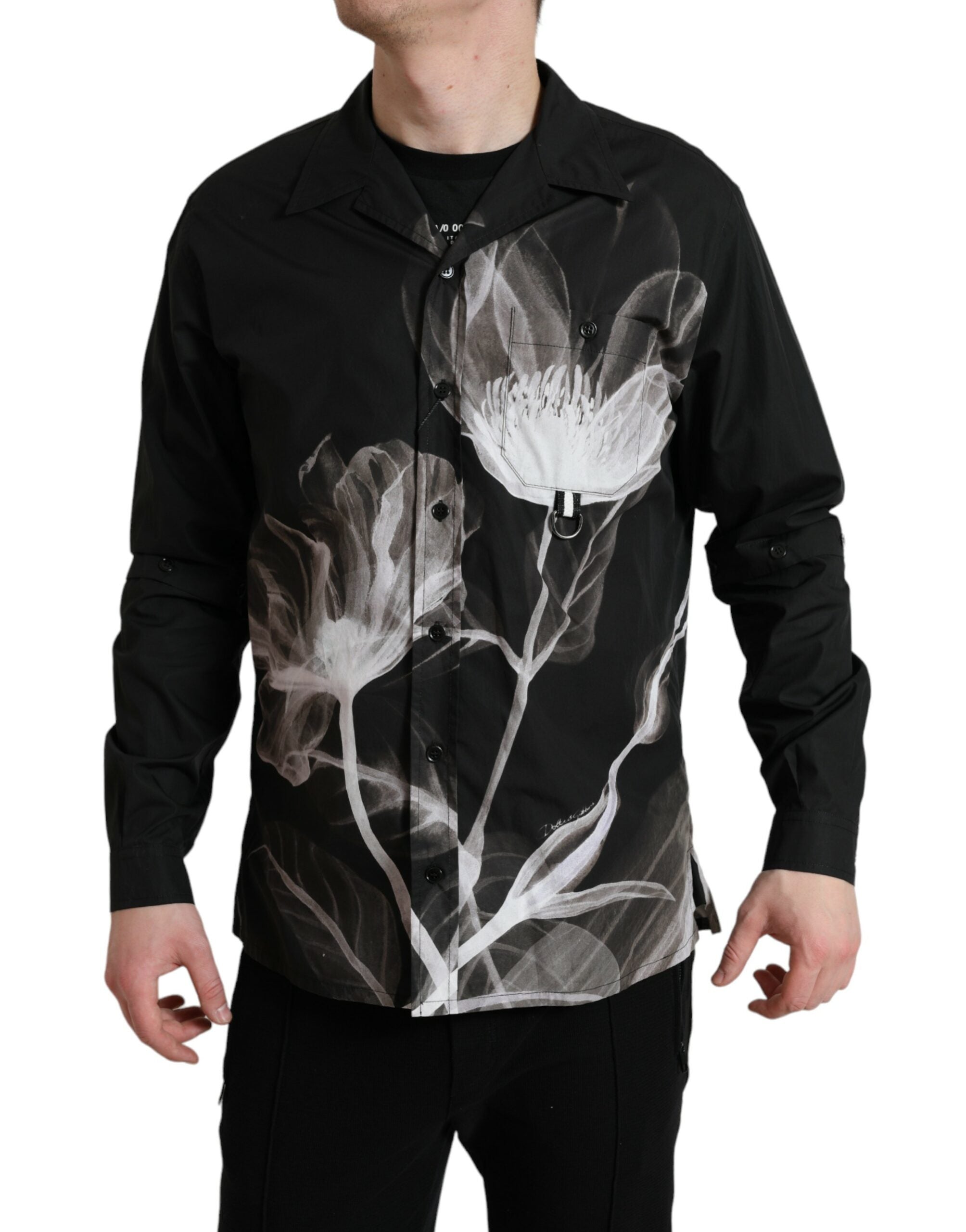 Dolce &amp; Gabbana – Elegantes Button-Down-Hemd mit Blumenmuster
