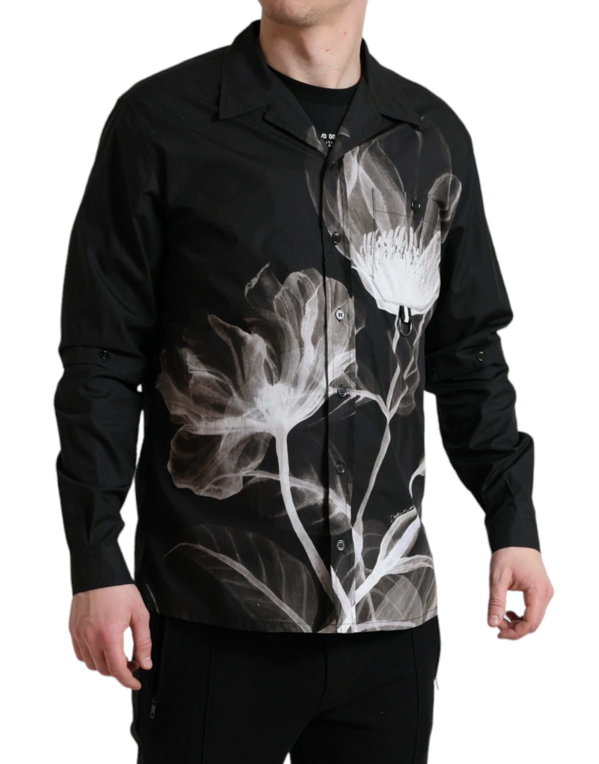 Dolce &amp; Gabbana – Elegantes Button-Down-Hemd mit Blumenmuster