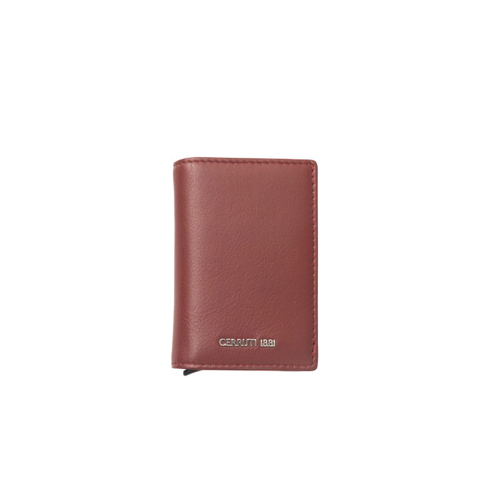 Cerruti 1881 Herren-Geldbörse aus rotem Kalbsleder