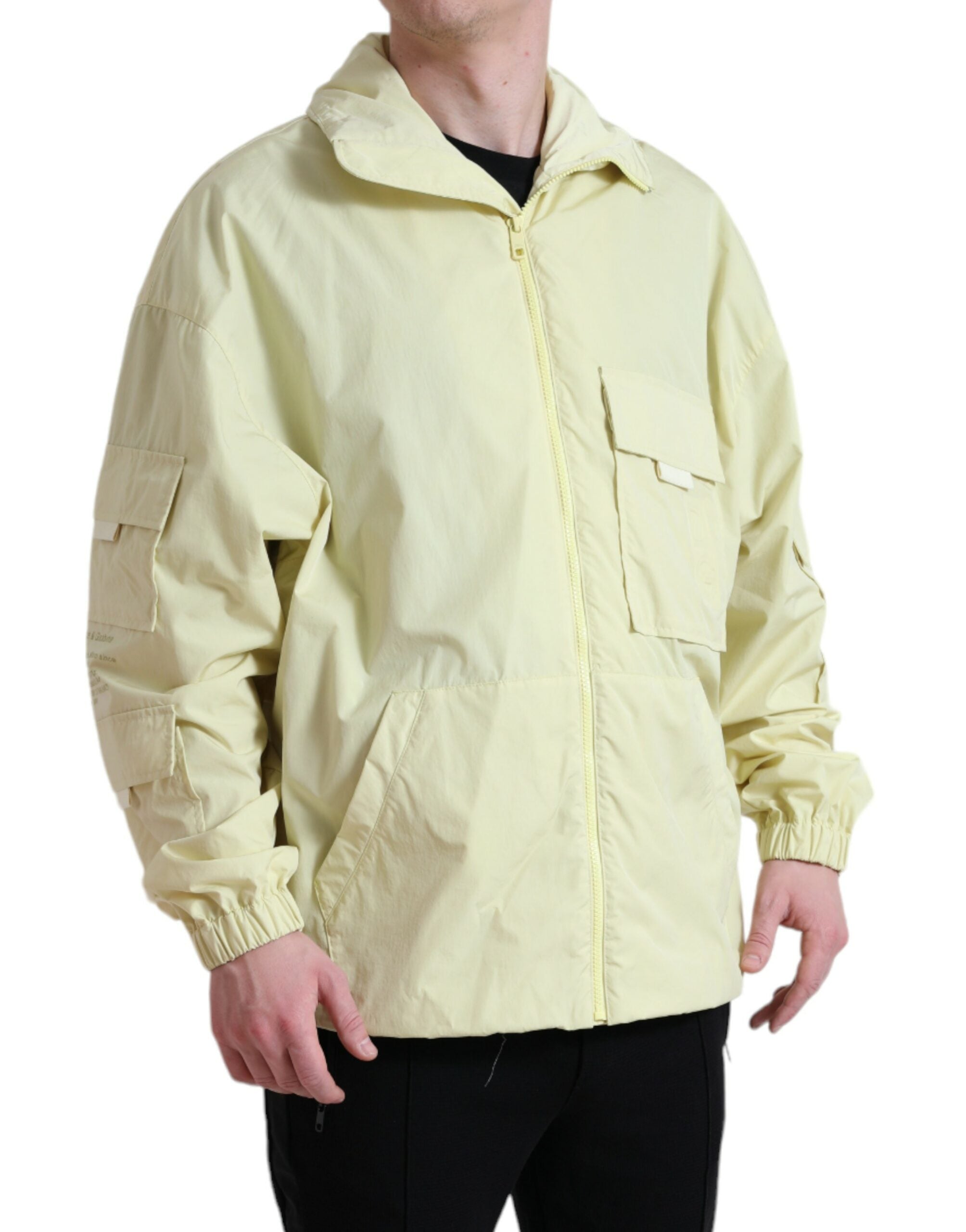 Jachetă elegantă galbenă Dolce &amp; Gabbana Windbreaker
