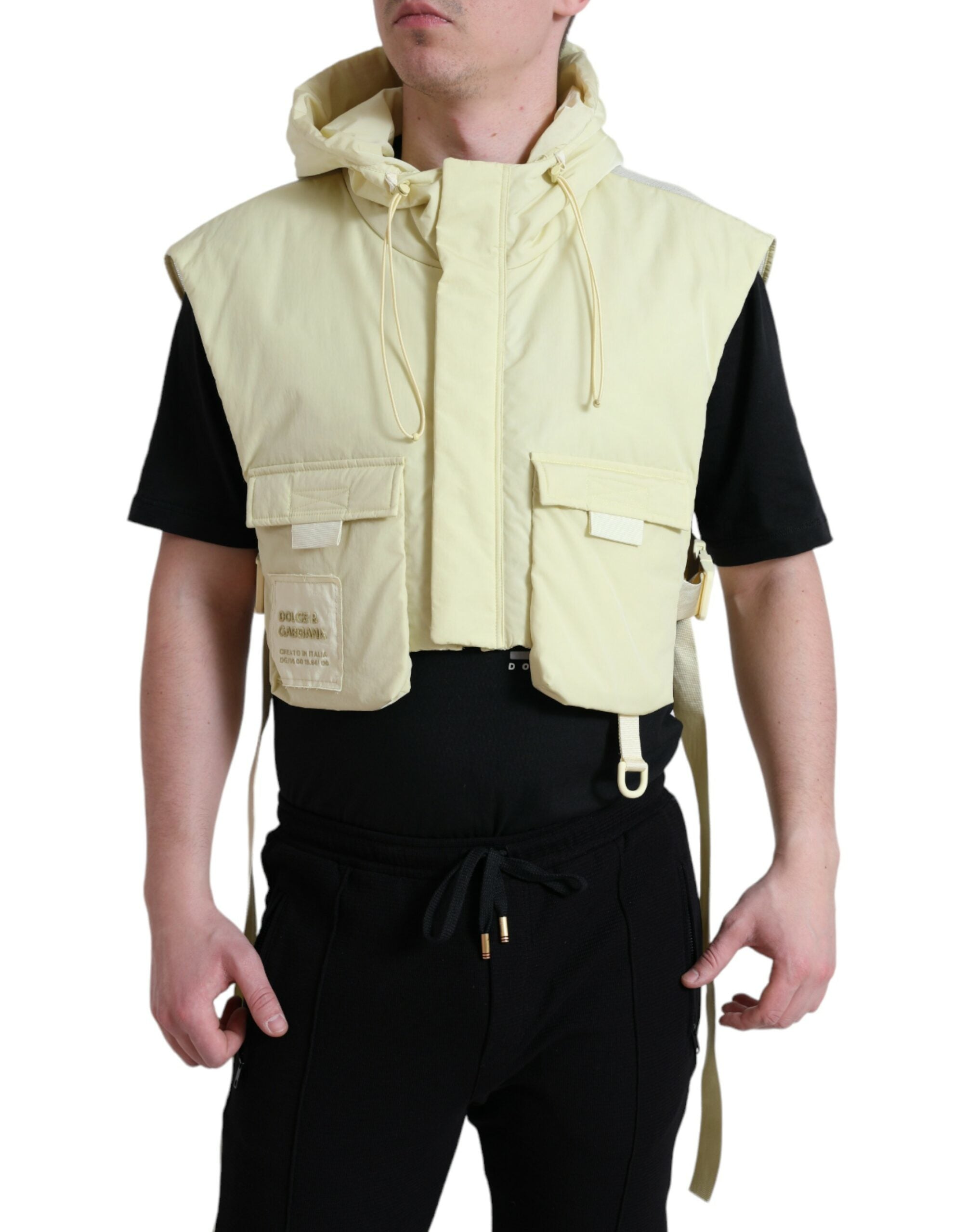 Dolce &amp; Gabbana Vestă cu glugă galbenă Sunshine
