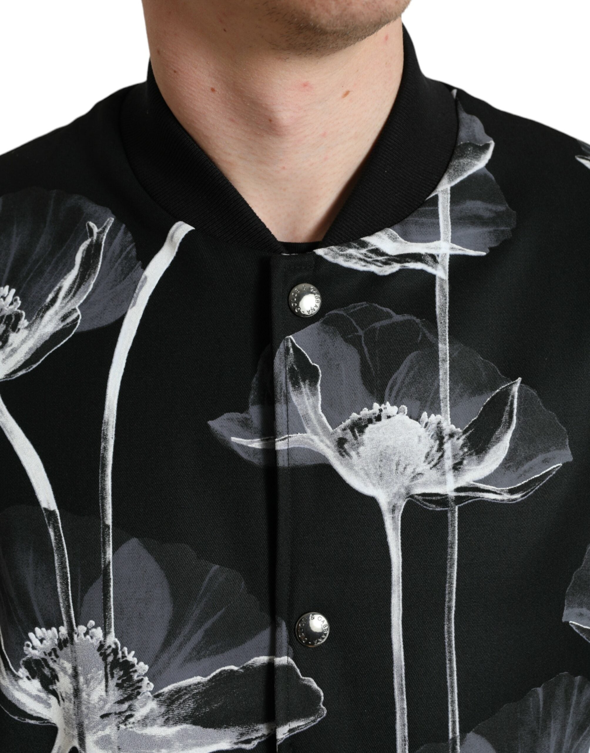 Dolce &amp; Gabbana Elegante Bomberjacke mit Blumendruck