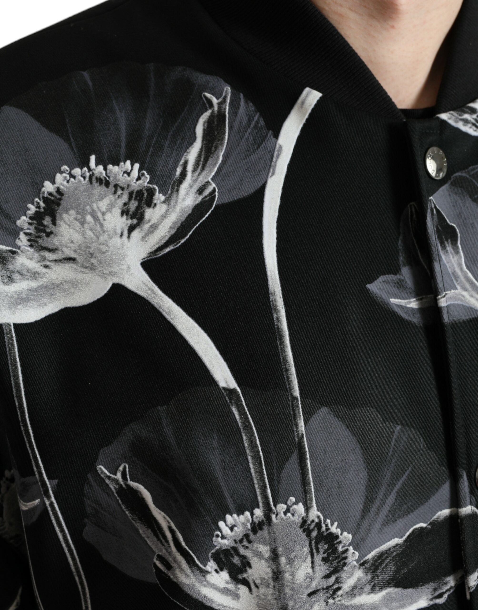 Dolce &amp; Gabbana Elegante Bomberjacke mit Blumendruck