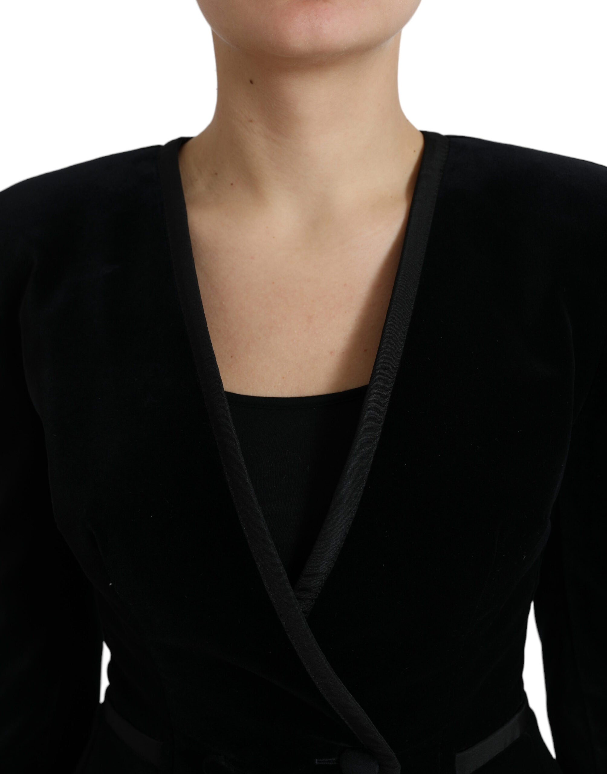 Sacou elegant Dolce &amp; Gabbana cu două nasturi din bumbac și mătase