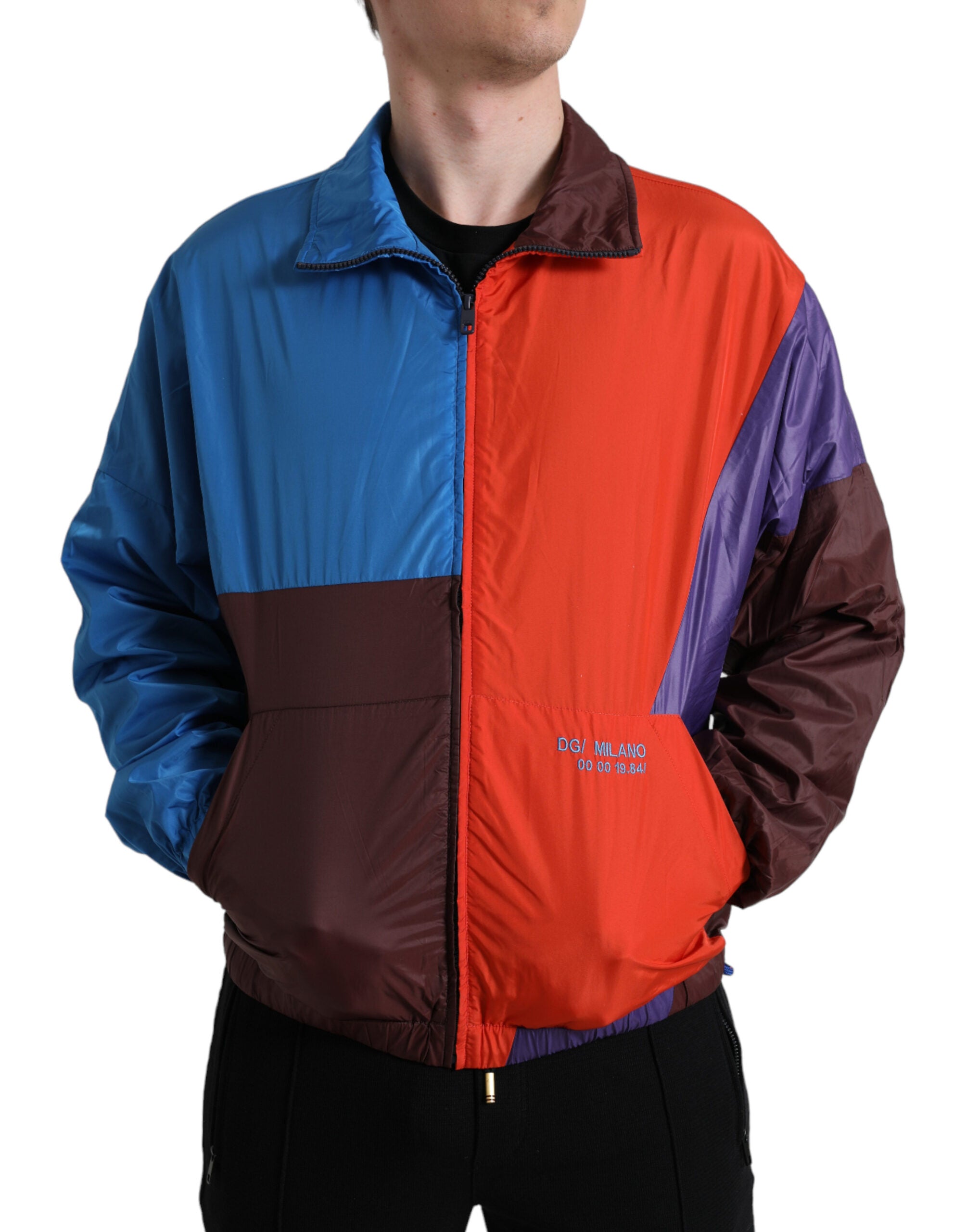 Dolce &amp; Gabbana – Mehrfarbige Windjacke aus Technostoff