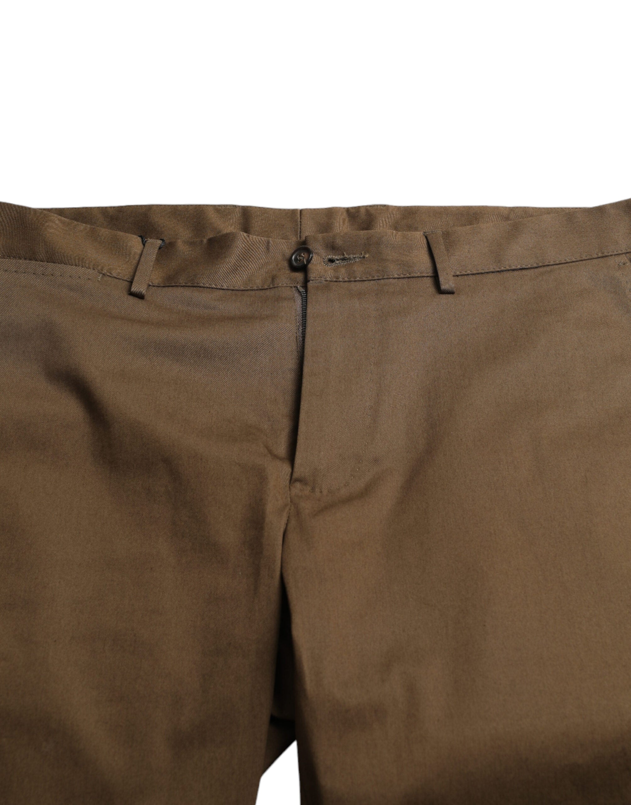 Dolce &amp; Gabbana Schicke braune Bermudashorts mit Logodetail