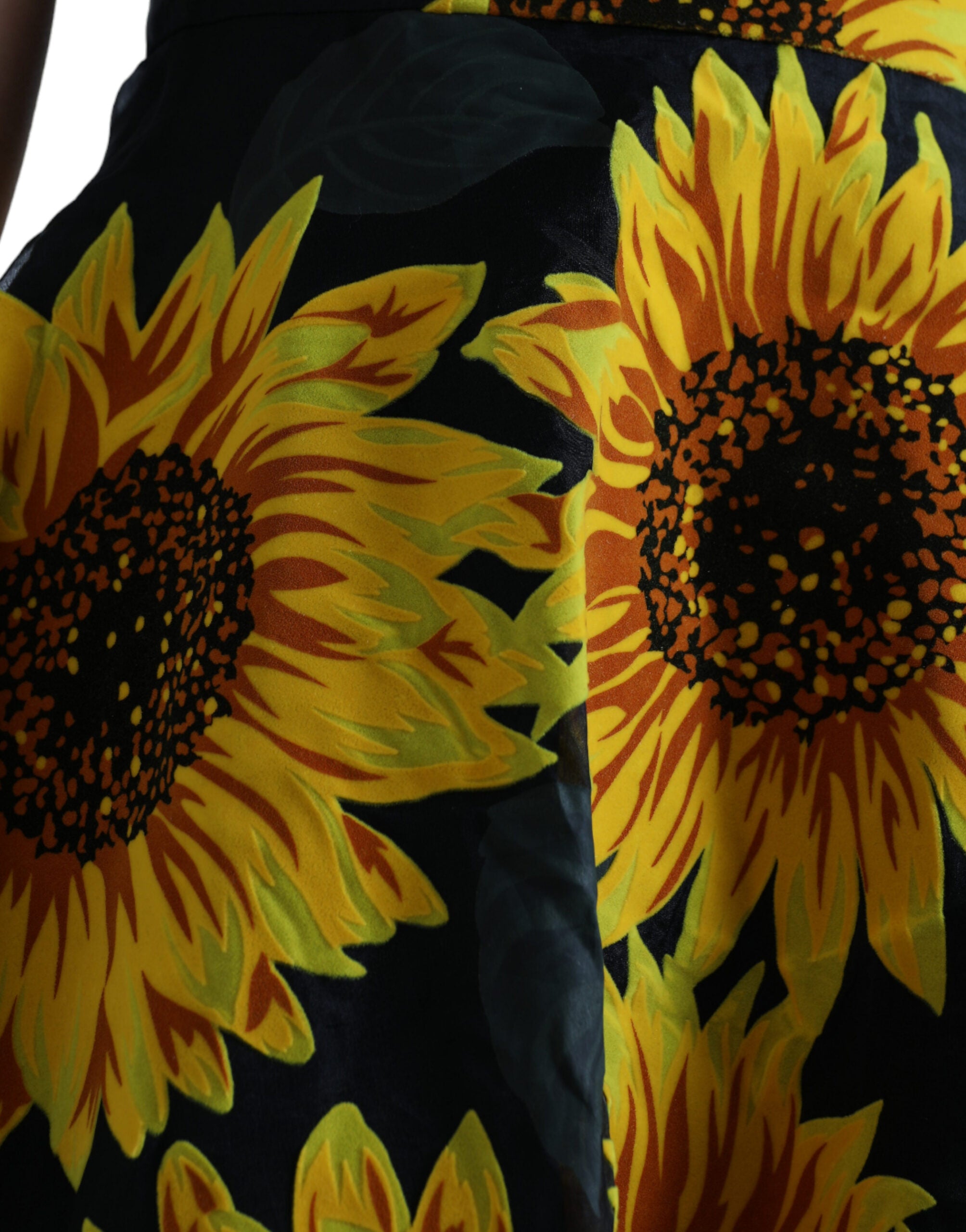 Rochie midi cu imprimeu floral Dolce &amp; Gabbana, model varatic, linie A