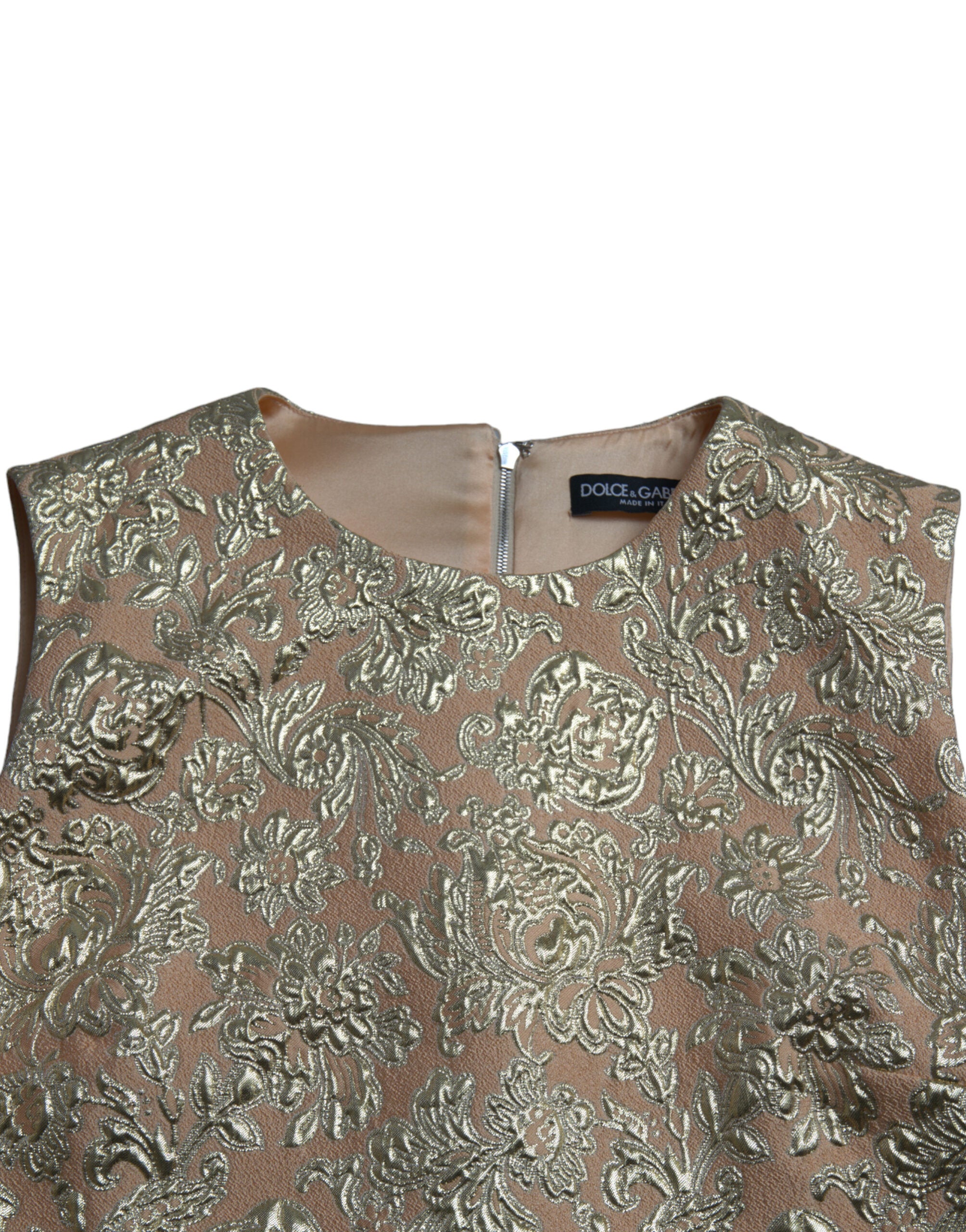 Rochie elegantă mini din jacquard lurex Dolce &amp; Gabbana