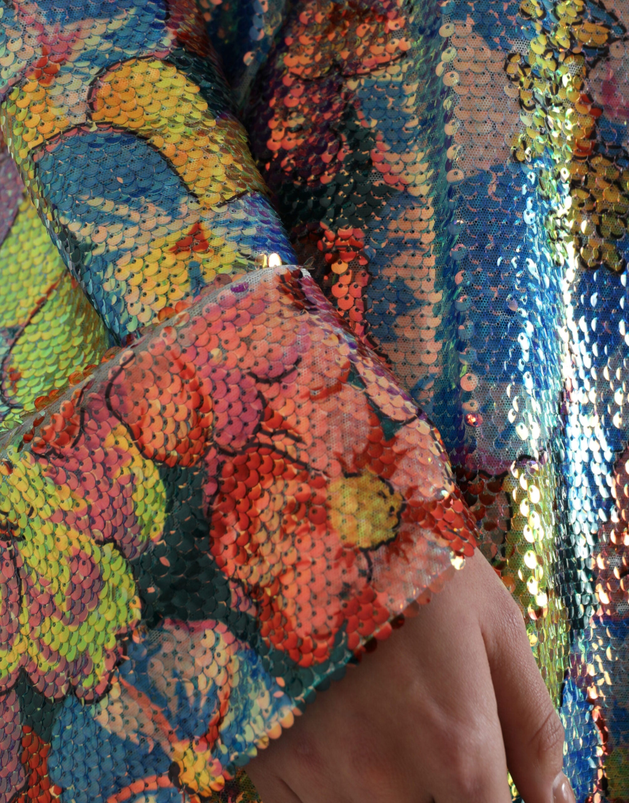 Rochie mini elegantă cu paiete florale Dolce &amp; Gabbana