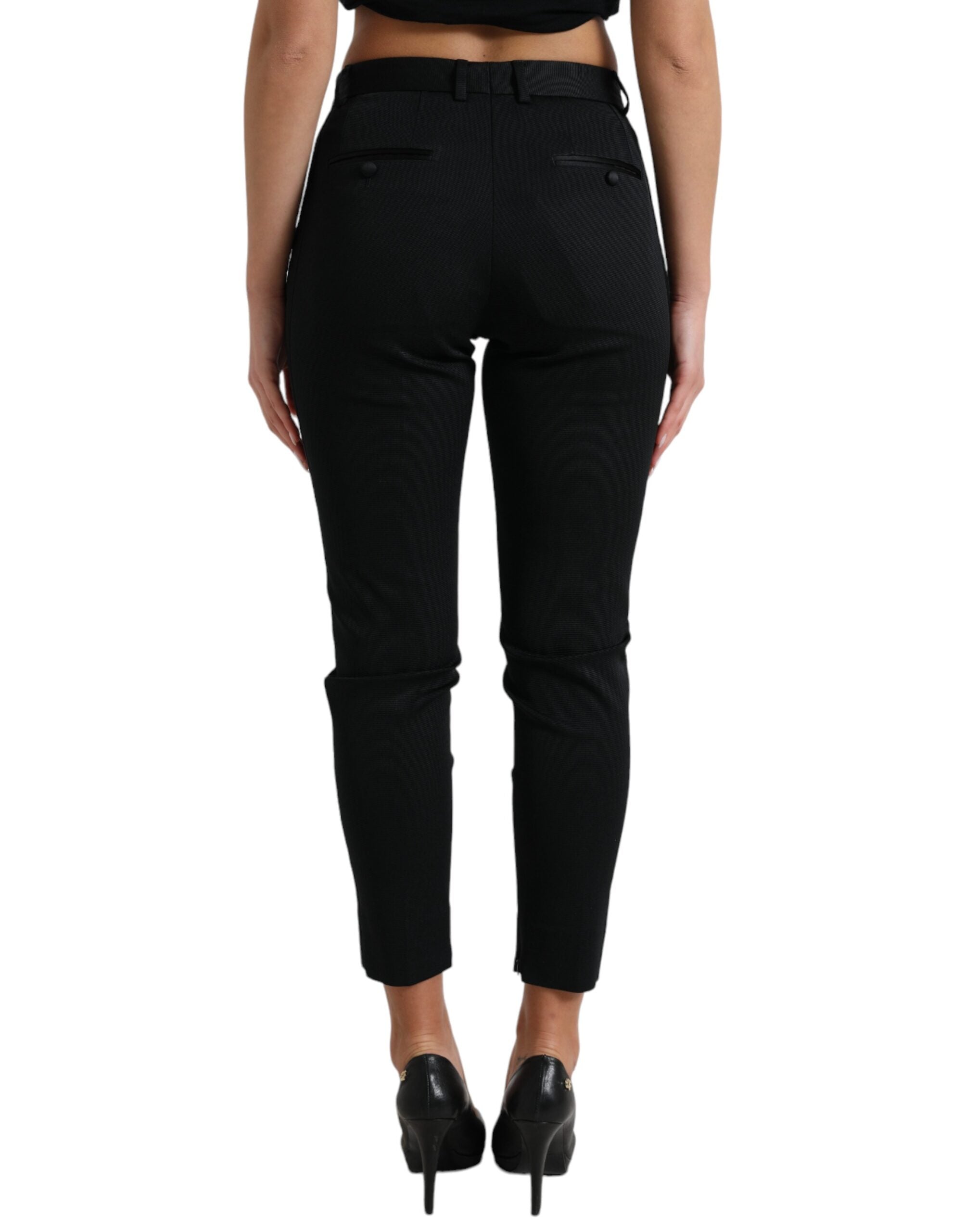 Dolce &amp; Gabbana – Schicke, hoch taillierte, enge, verkürzte Hose