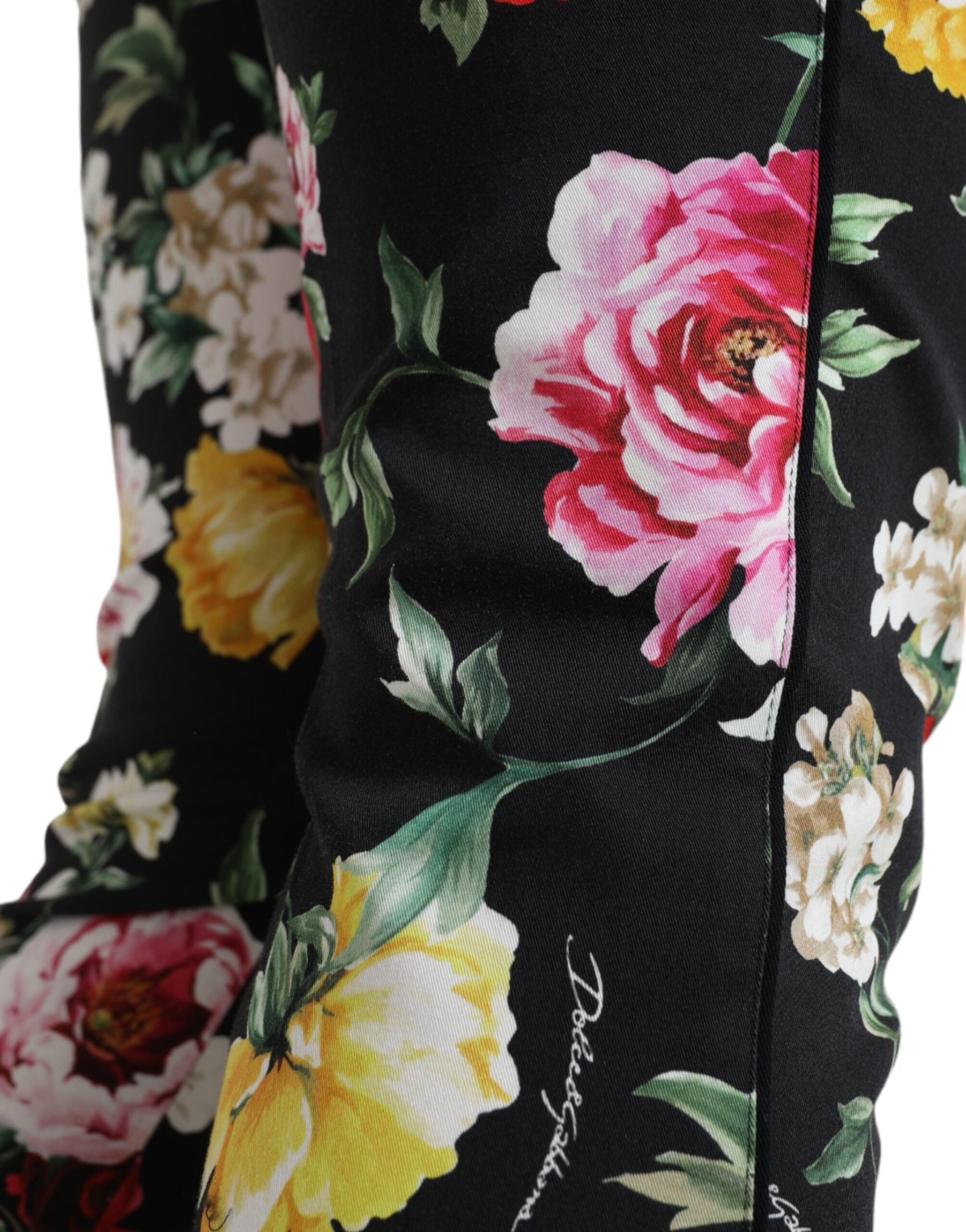 Dolce &amp; Gabbana – Elegante, mittelhohe, kurze Hose mit Blumenmuster