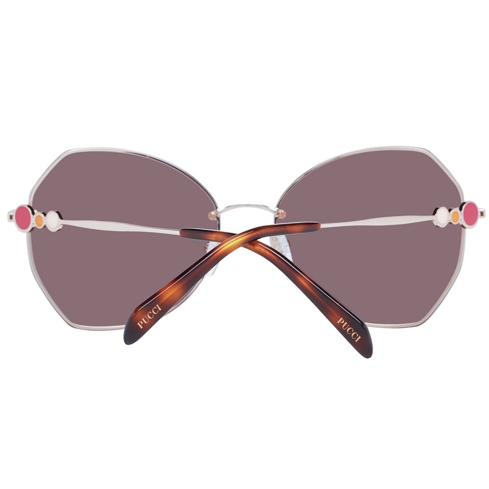 Emilio Pucci Roségold Damen Sonnenbrille