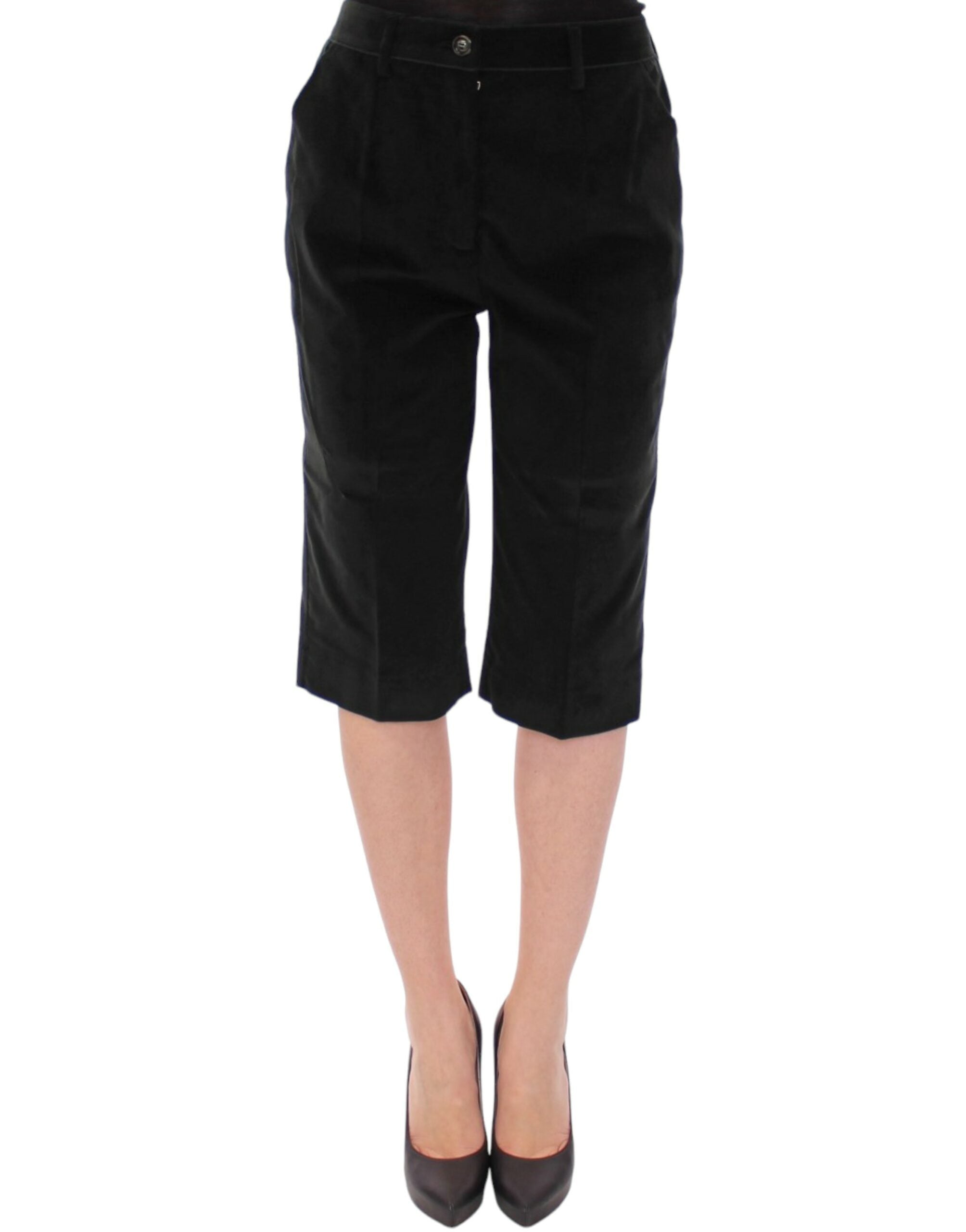 Dolce &amp; Gabbana Elegante Designer-Shorts in Schwarz