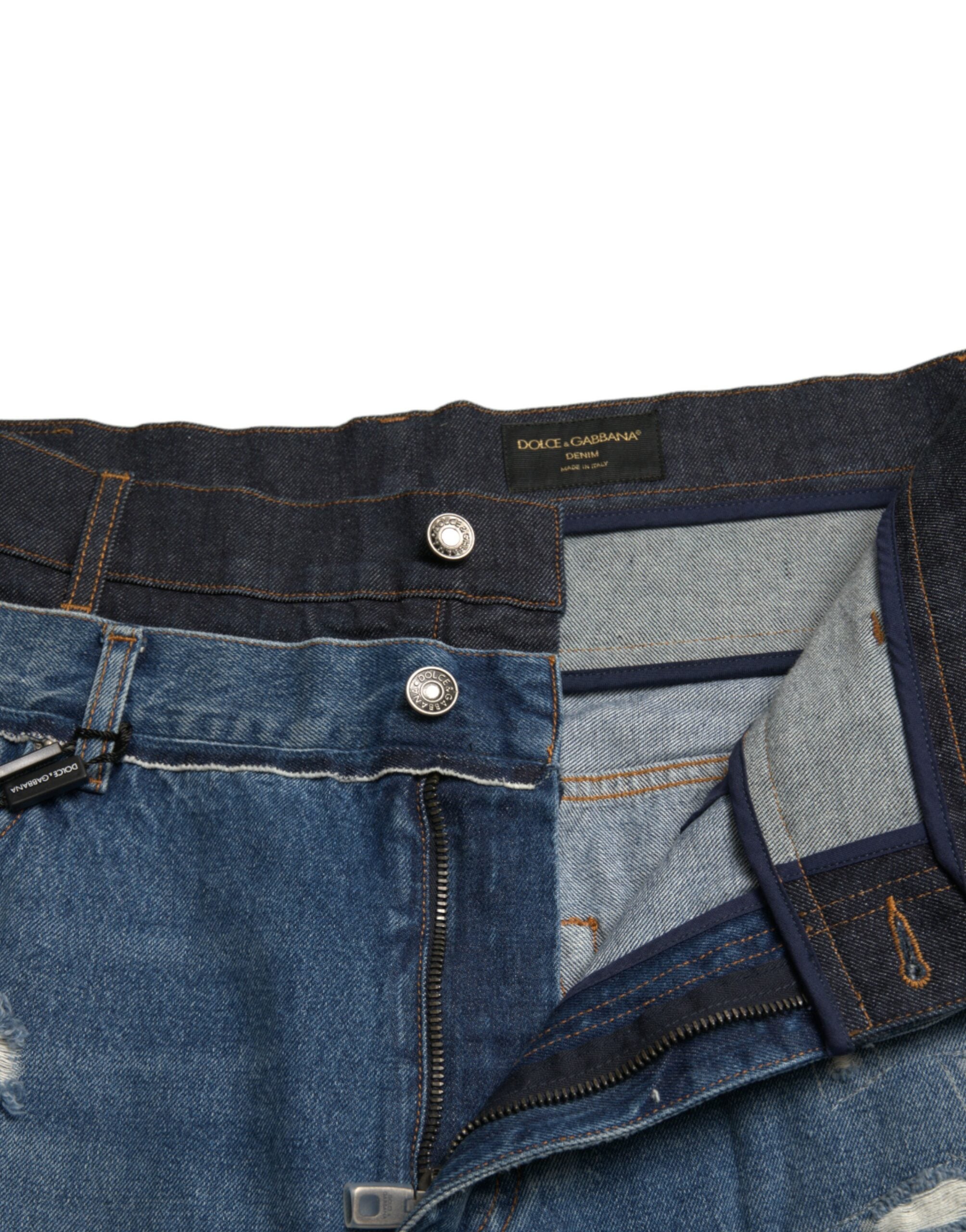 Dolce &amp; Gabbana – Schicke, zerfetzte Skinny-Jeans aus Denim