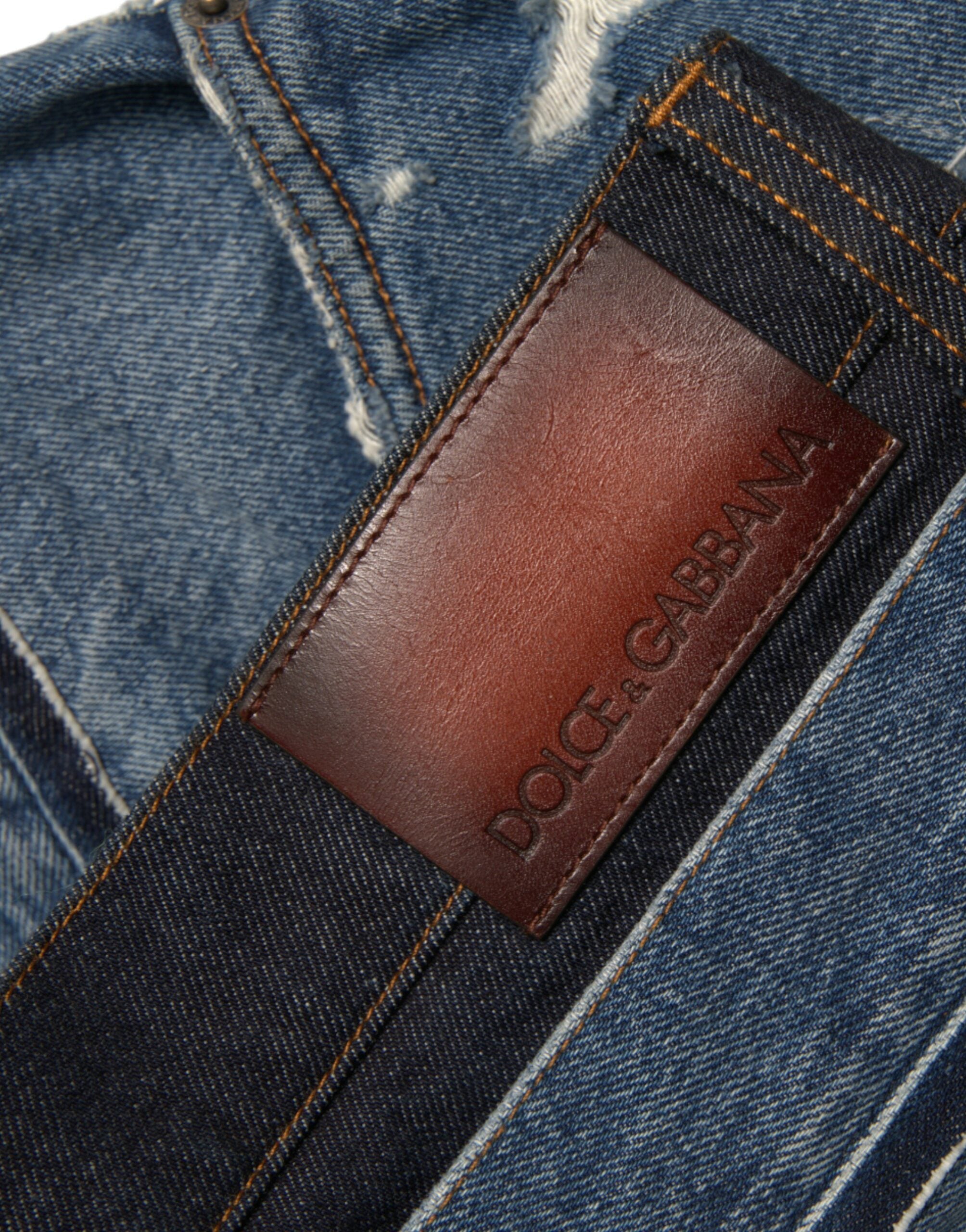 Dolce &amp; Gabbana – Schicke, zerfetzte Skinny-Jeans aus Denim
