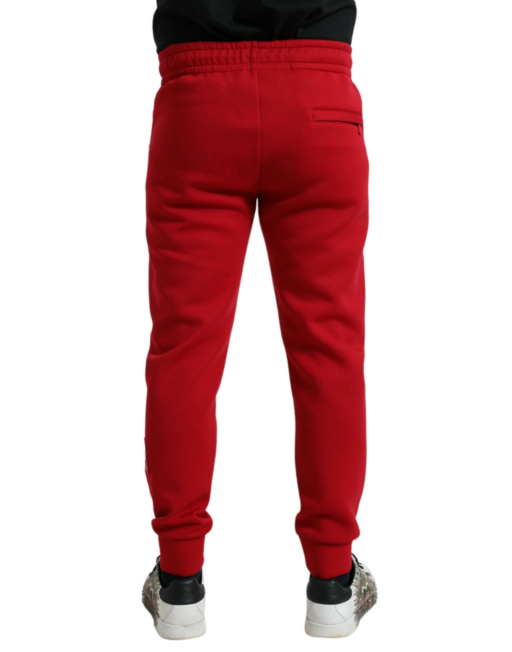 Dolce &amp; Gabbana – Jogginghose aus Baumwollmischung in Knisterrot