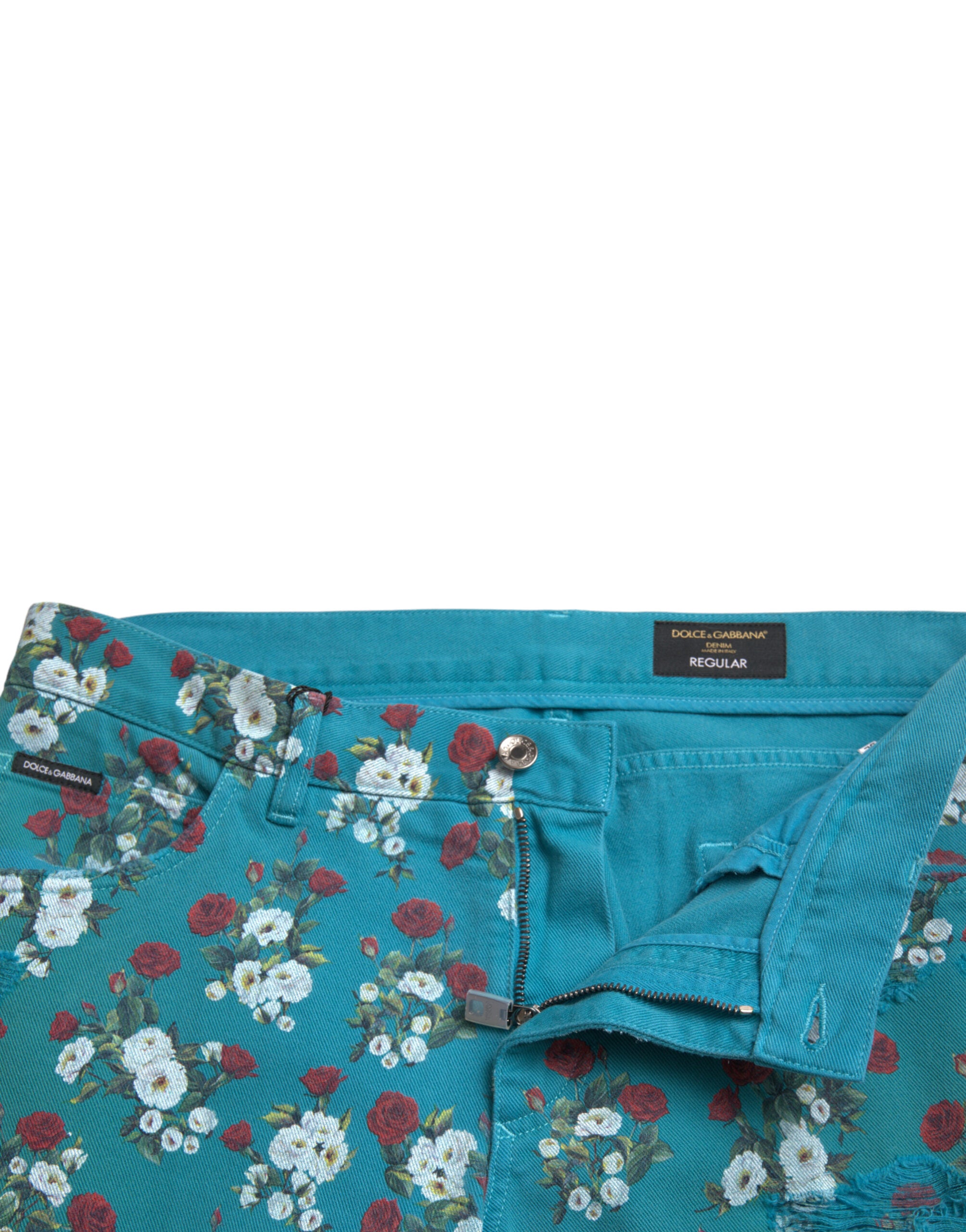 Dolce &amp; Gabbana Schicke Skinny-Jeans mit Blumenmuster