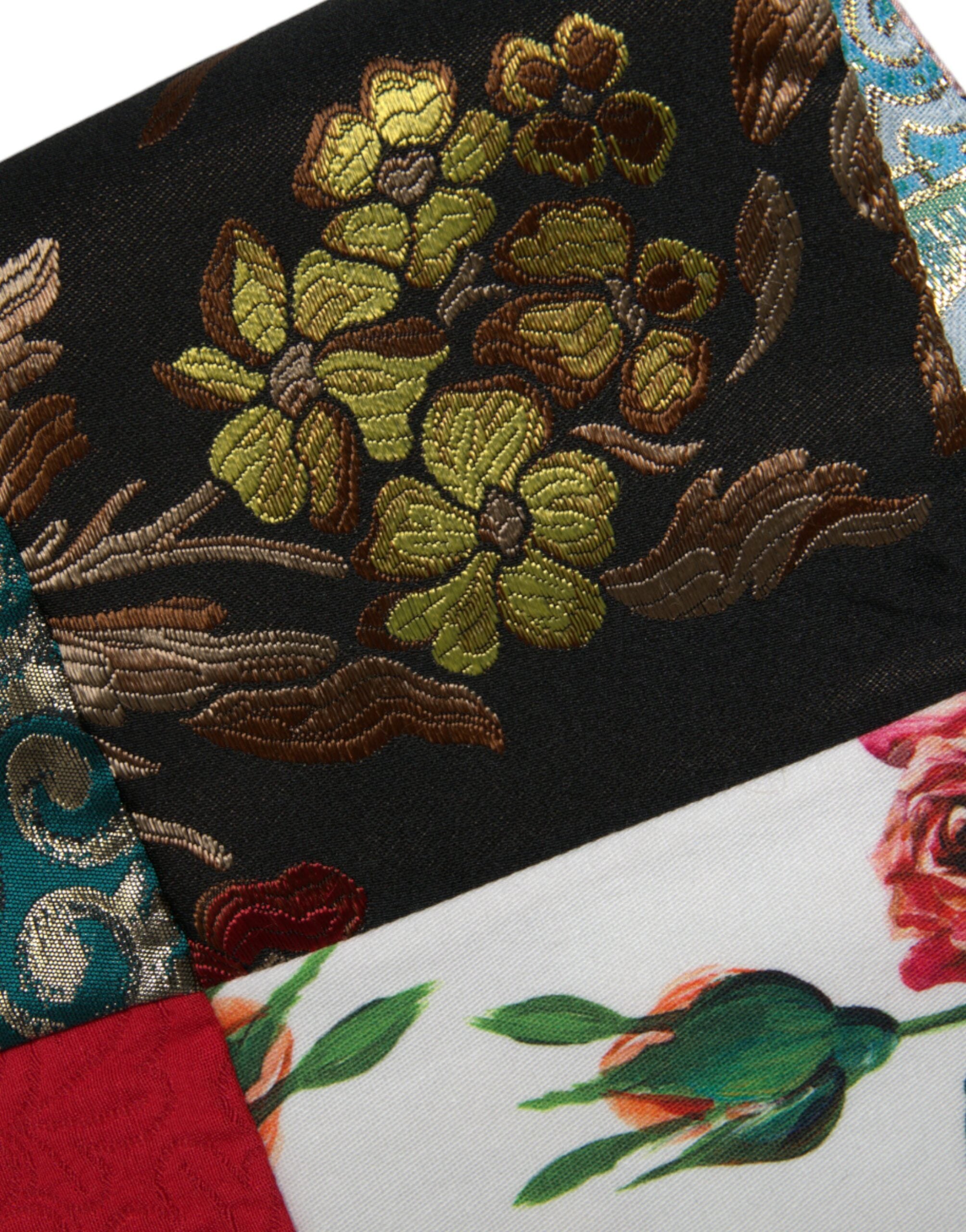Rochie mini dreptă cu imprimeu floral jacquard Dolce &amp; Gabbana Masterpiece
