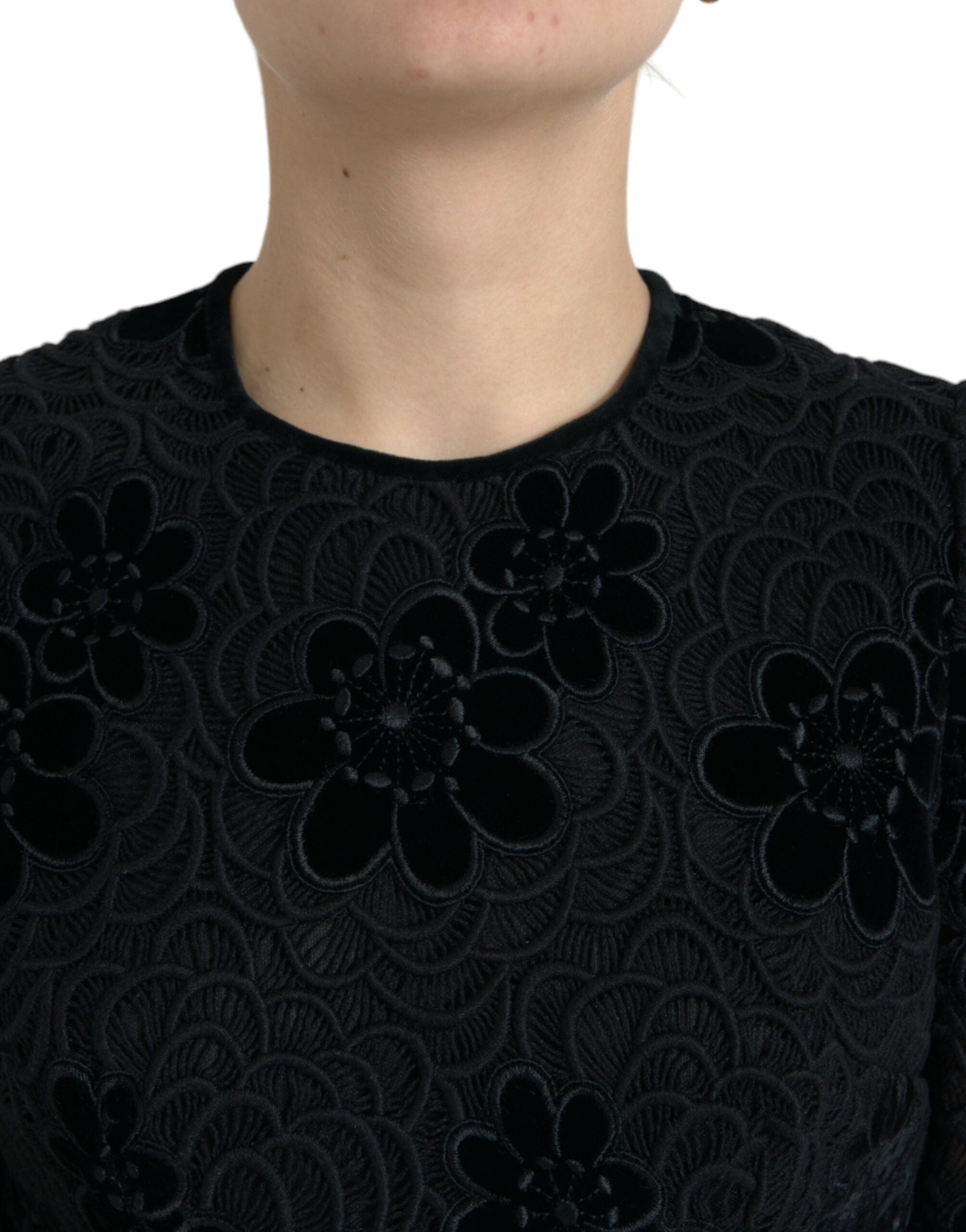Rochie elegantă Dolce &amp; Gabbana cu imprimeu floral și dantelă