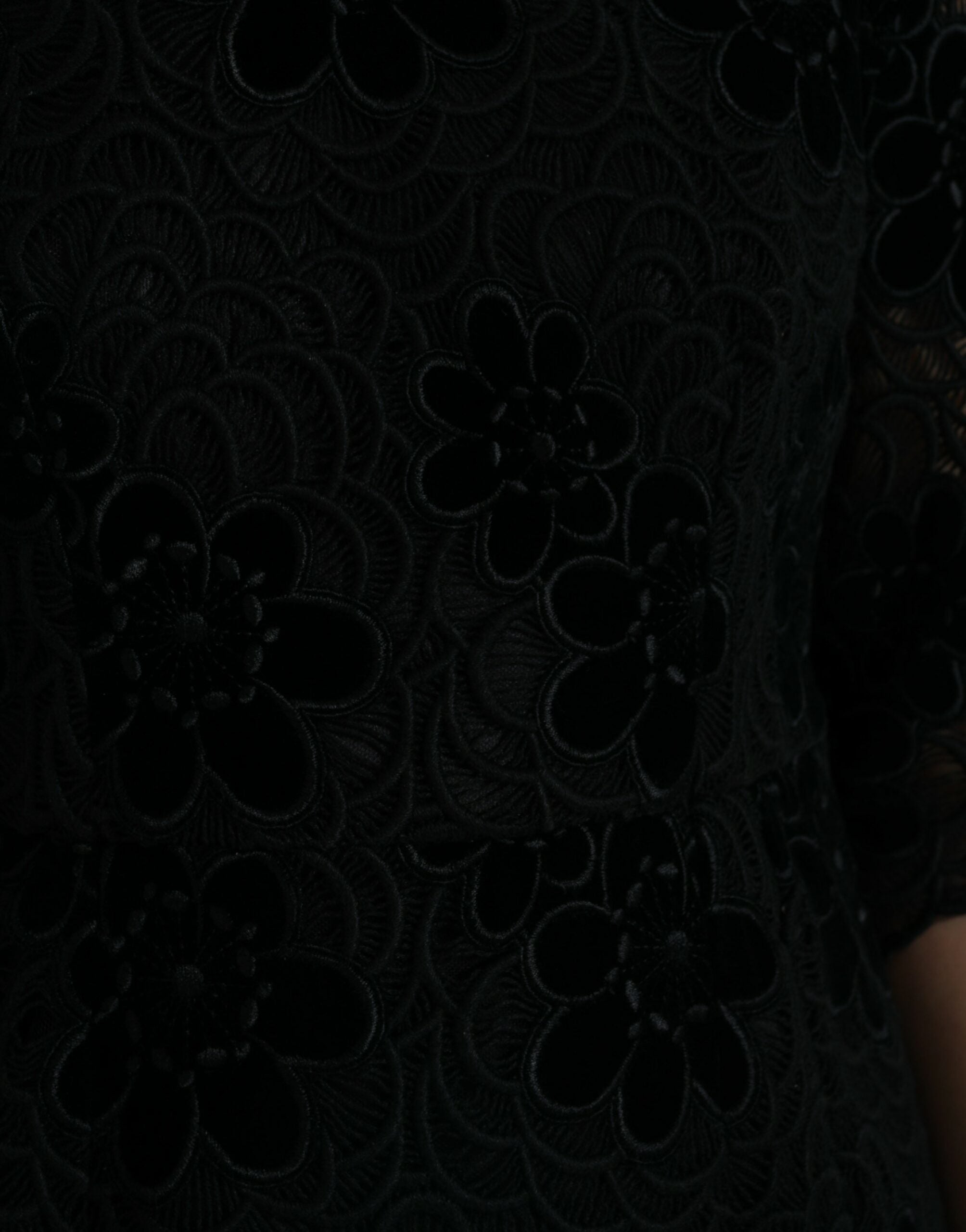Rochie elegantă Dolce &amp; Gabbana cu imprimeu floral și dantelă