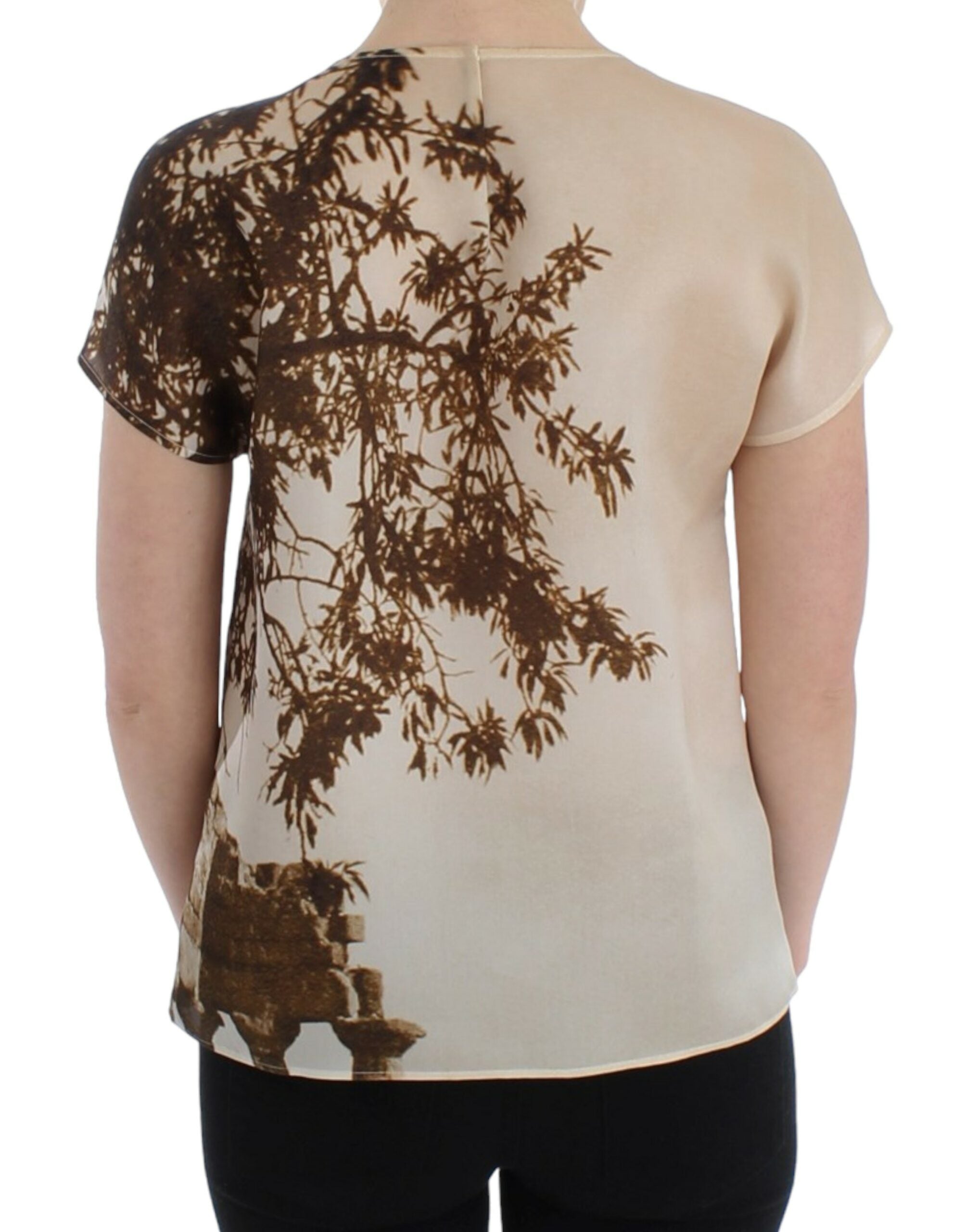 Dolce &amp; Gabbana Seidenbluse mit „Enchanted Sicily Taormina“-Print