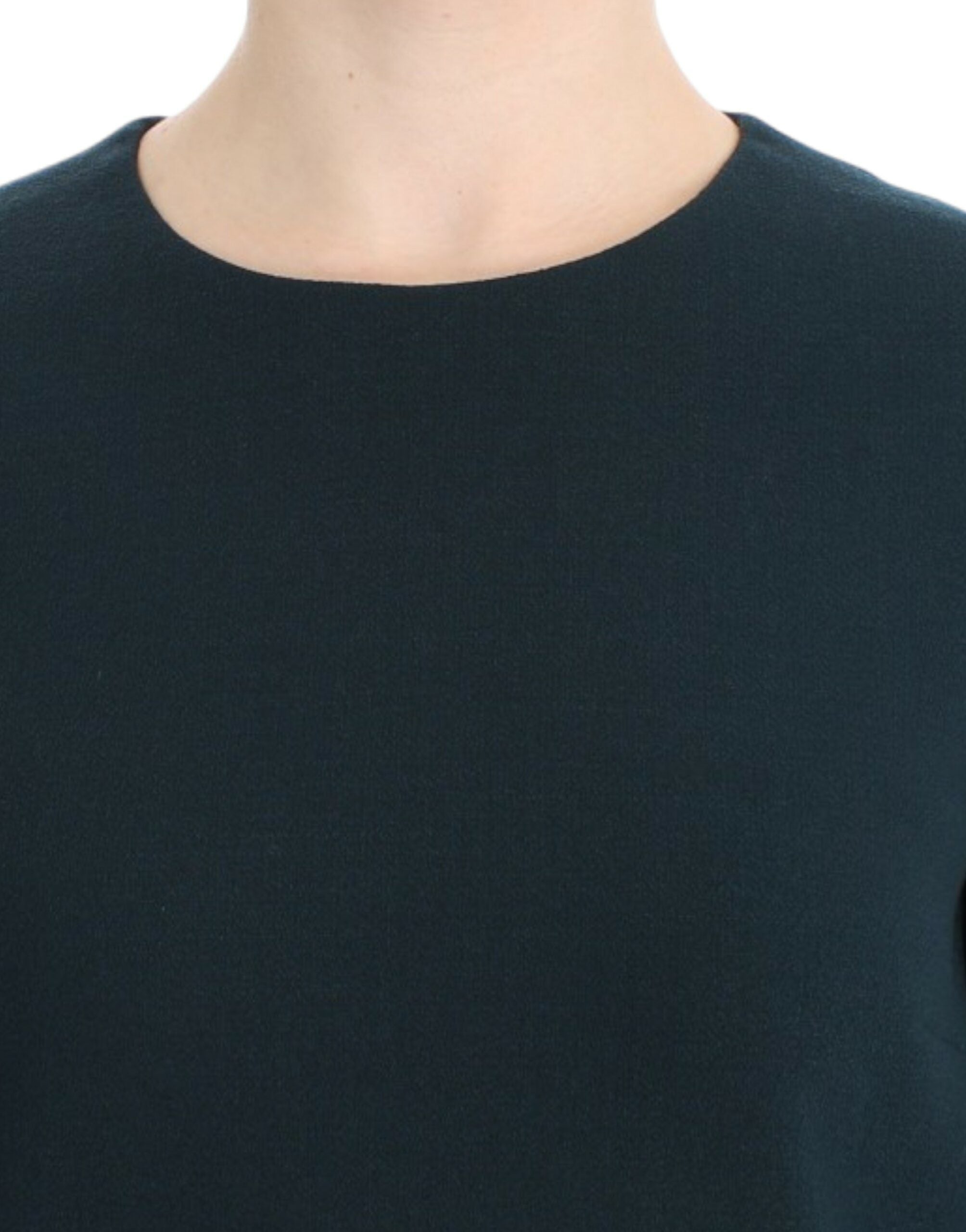 Dolce &amp; Gabbana – Bluse aus einer Woll-Seidenmischung „Enchanted Sicily“ in Grün