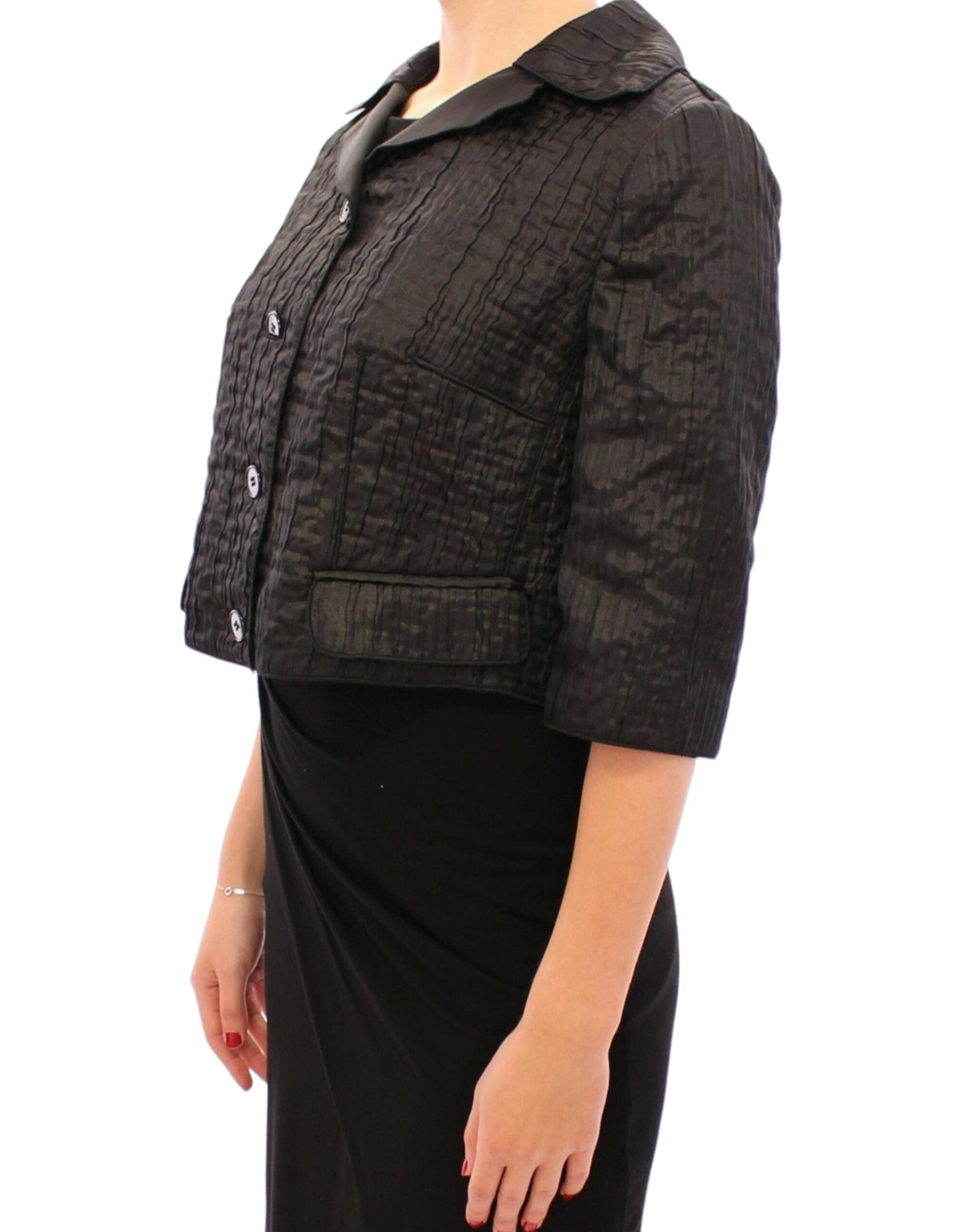 Dolce &amp; Gabbana Elegante schwarze Bolero-Jacke