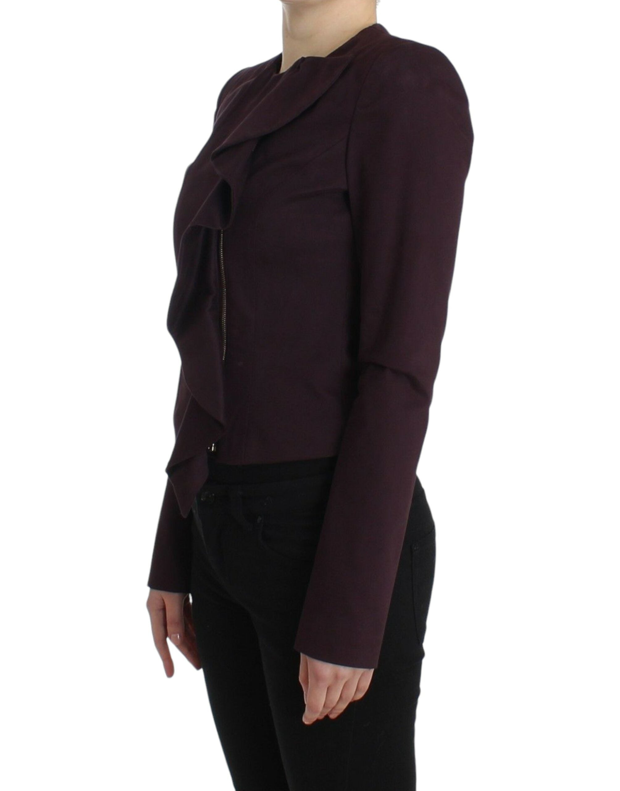 GF Ferre Eleganter Blazer aus violetter Baumwollmischung