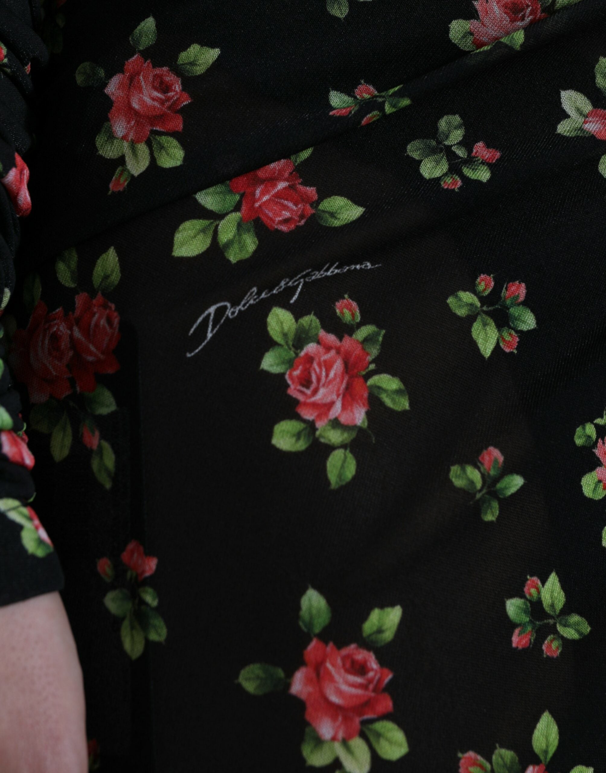 Rochie elegantă cu imprimeu floral Dolce &amp; Gabbana