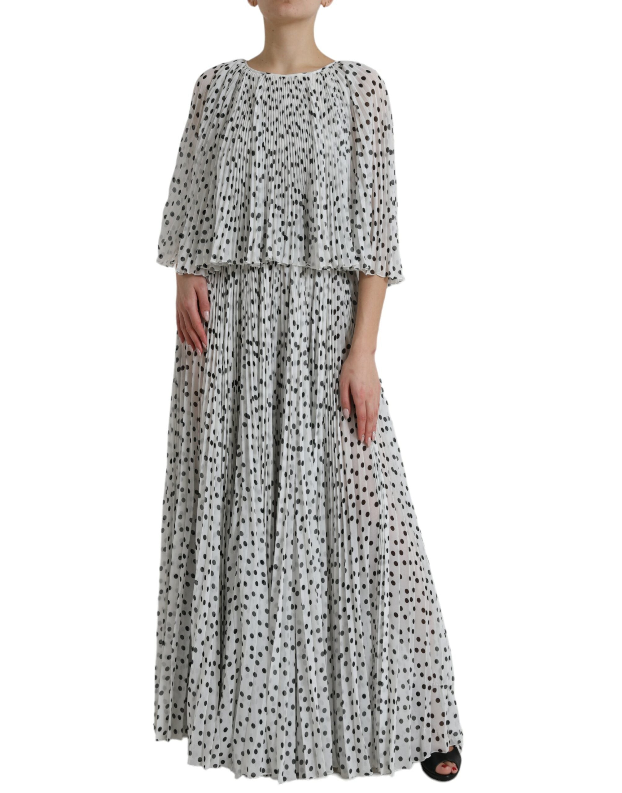Rochie maxi elegantă cu buline Dolce &amp; Gabbana
