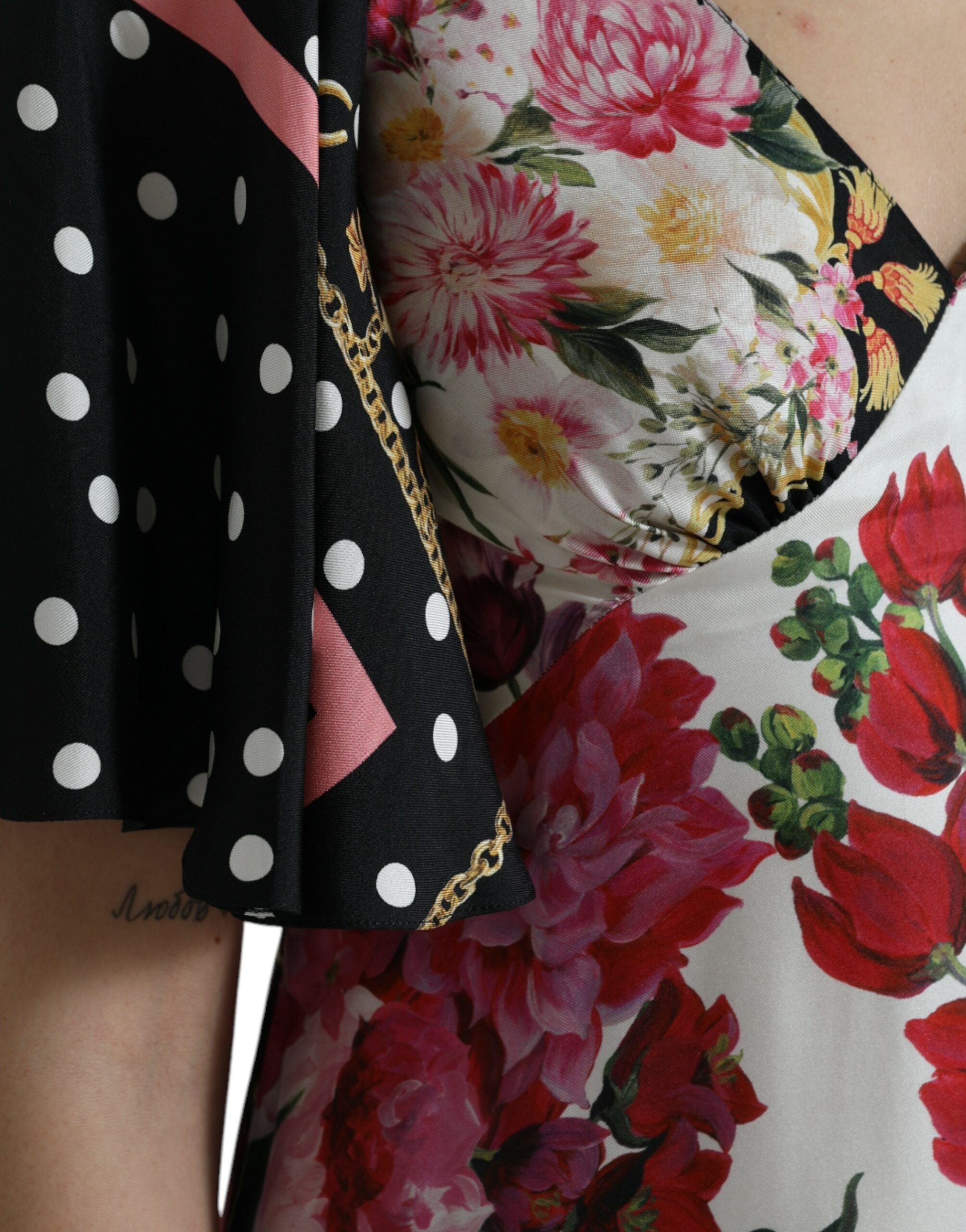 Rochie maxi elegantă din mătase florală Dolce &amp; Gabbana
