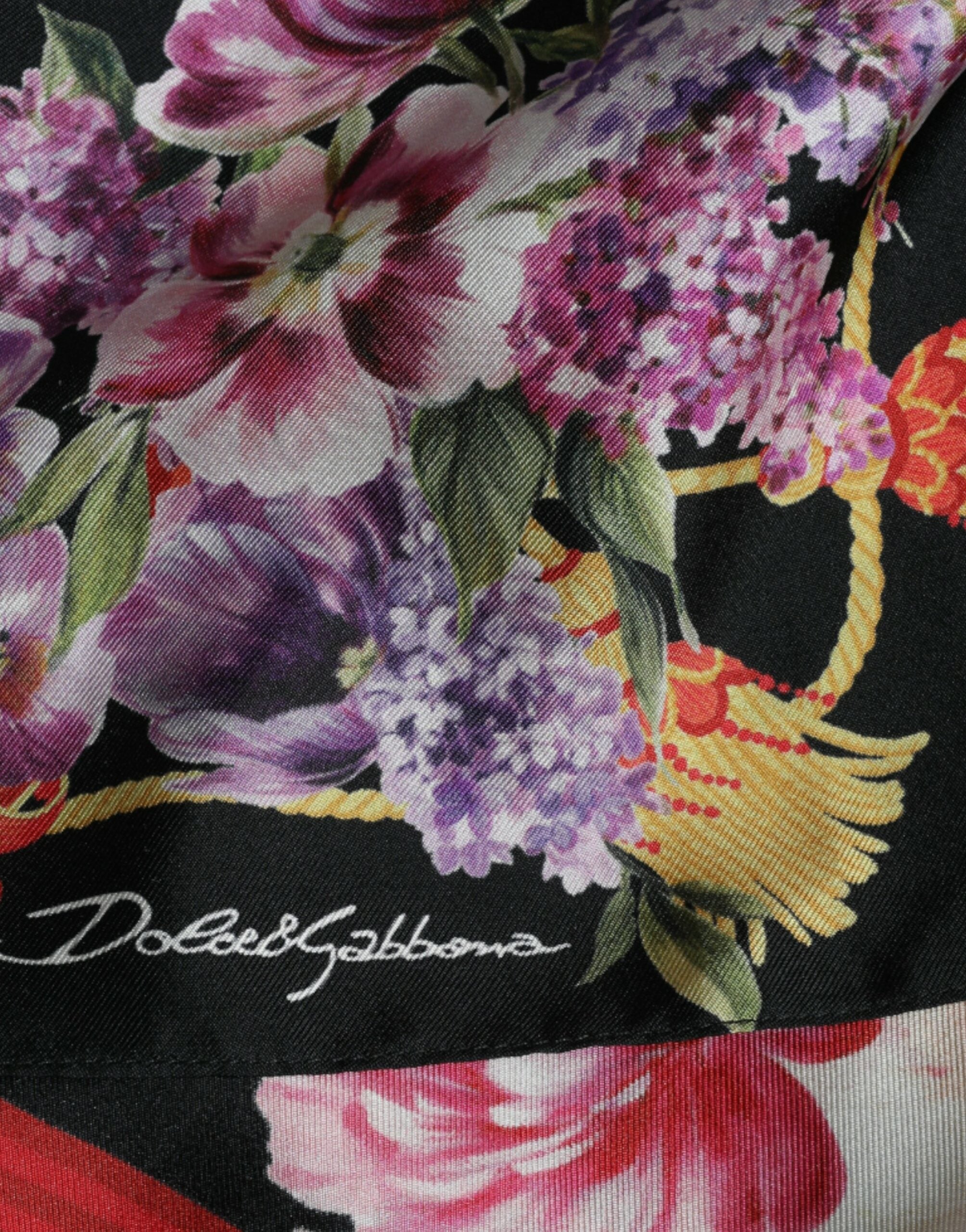 Rochie maxi elegantă din mătase florală Dolce &amp; Gabbana