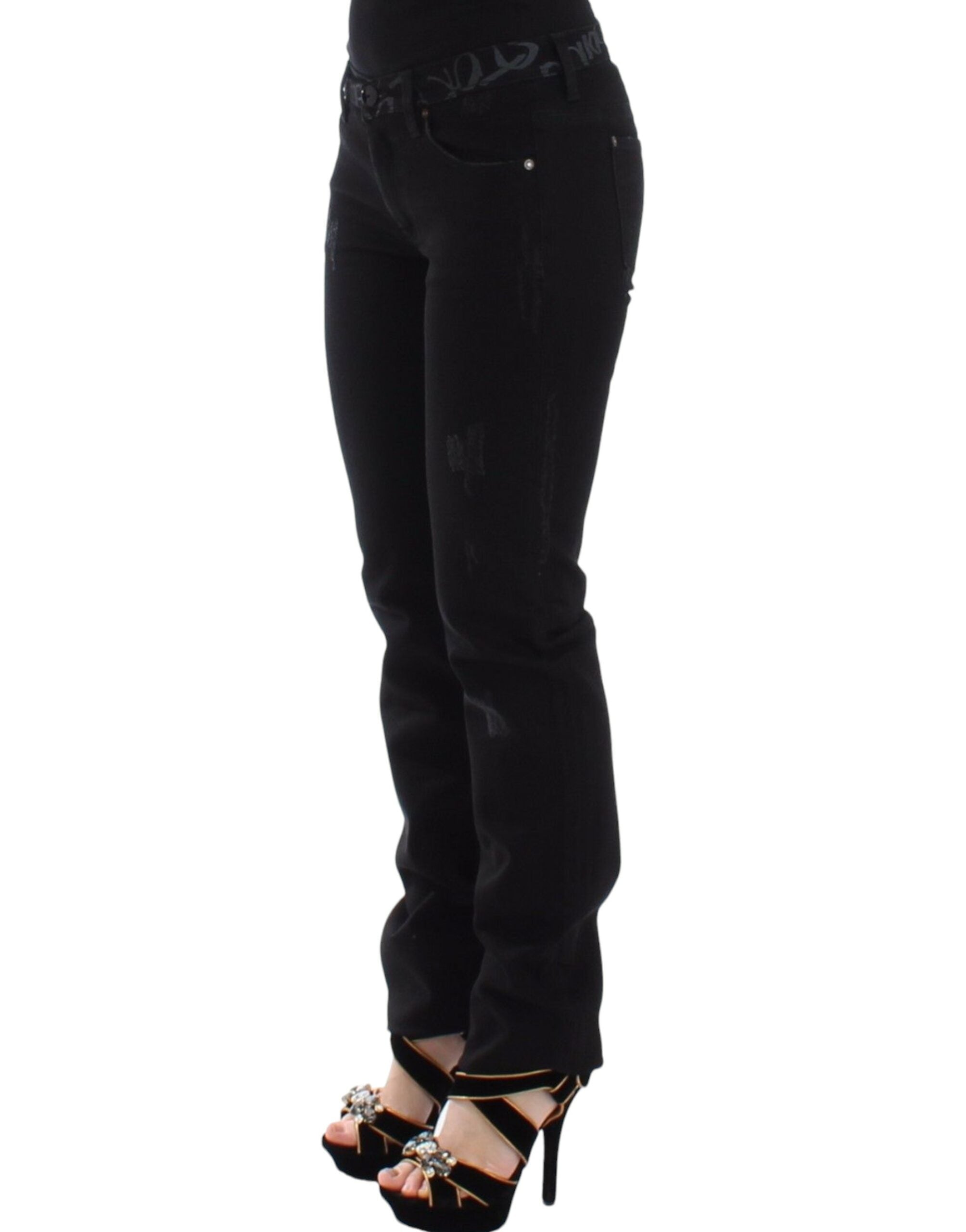 Blugi Ermanno Scervino Chic Skinny negri