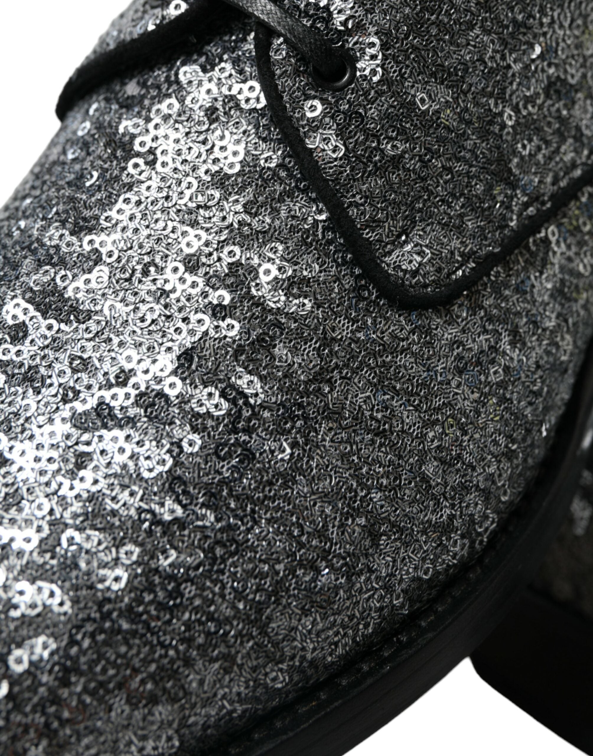 Dolce &amp; Gabbana – Exquisite Derby-Abendschuhe mit Pailletten