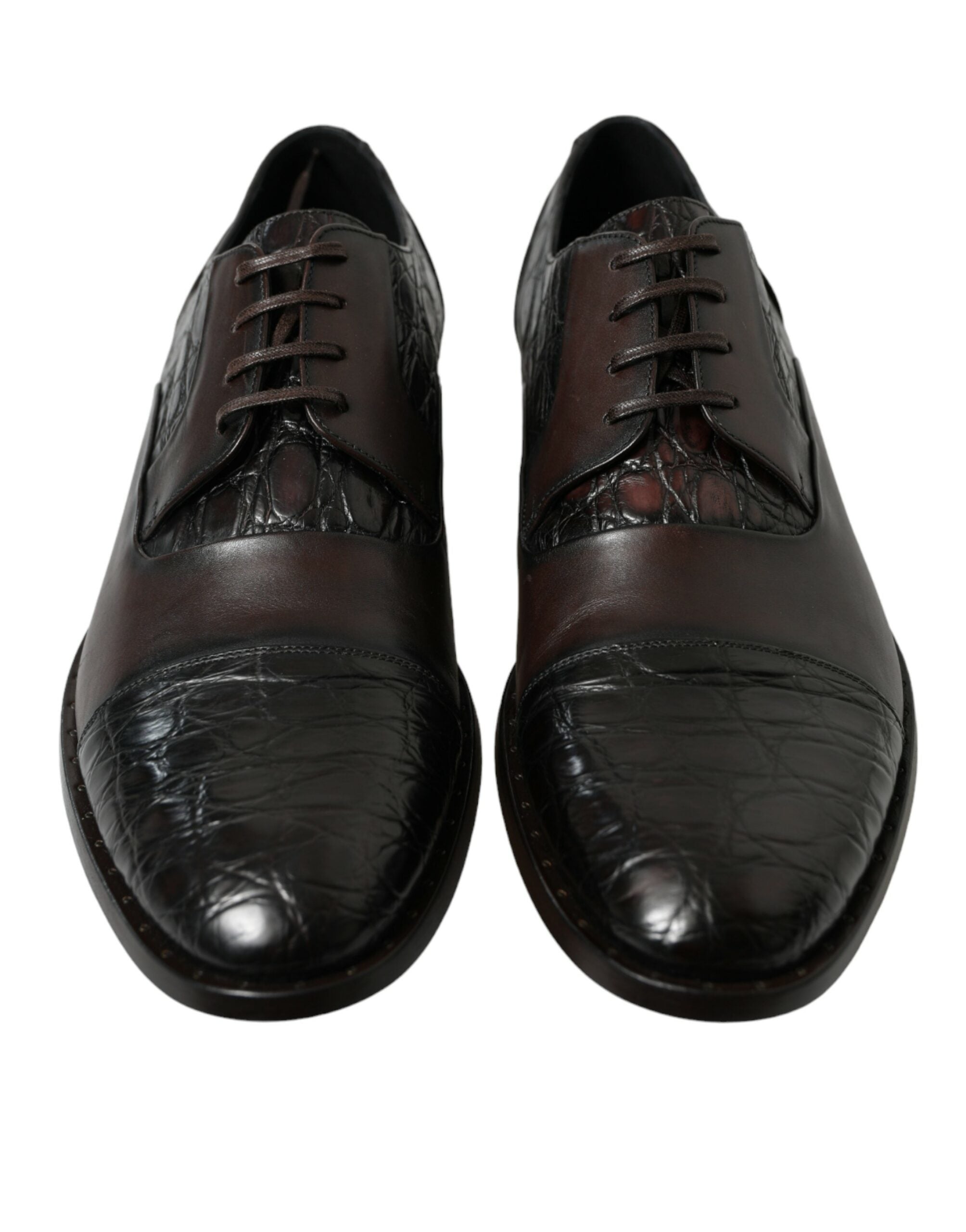 Dolce &amp; Gabbana – Elegante, braune Derby-Schuhe für formelle Anlässe